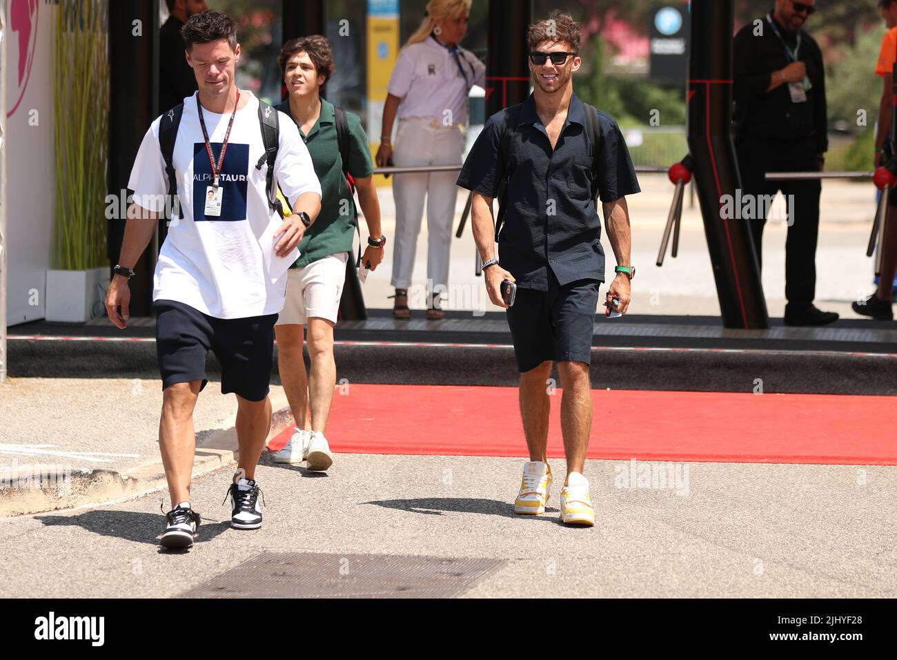 21st luglio 2022, circuito Paul Ricard, le Castellet, Marsiglia, Francia: Francese F1 Giovedi arrivi: Scuderia AlphaTauri, Pierre Gasly Foto Stock