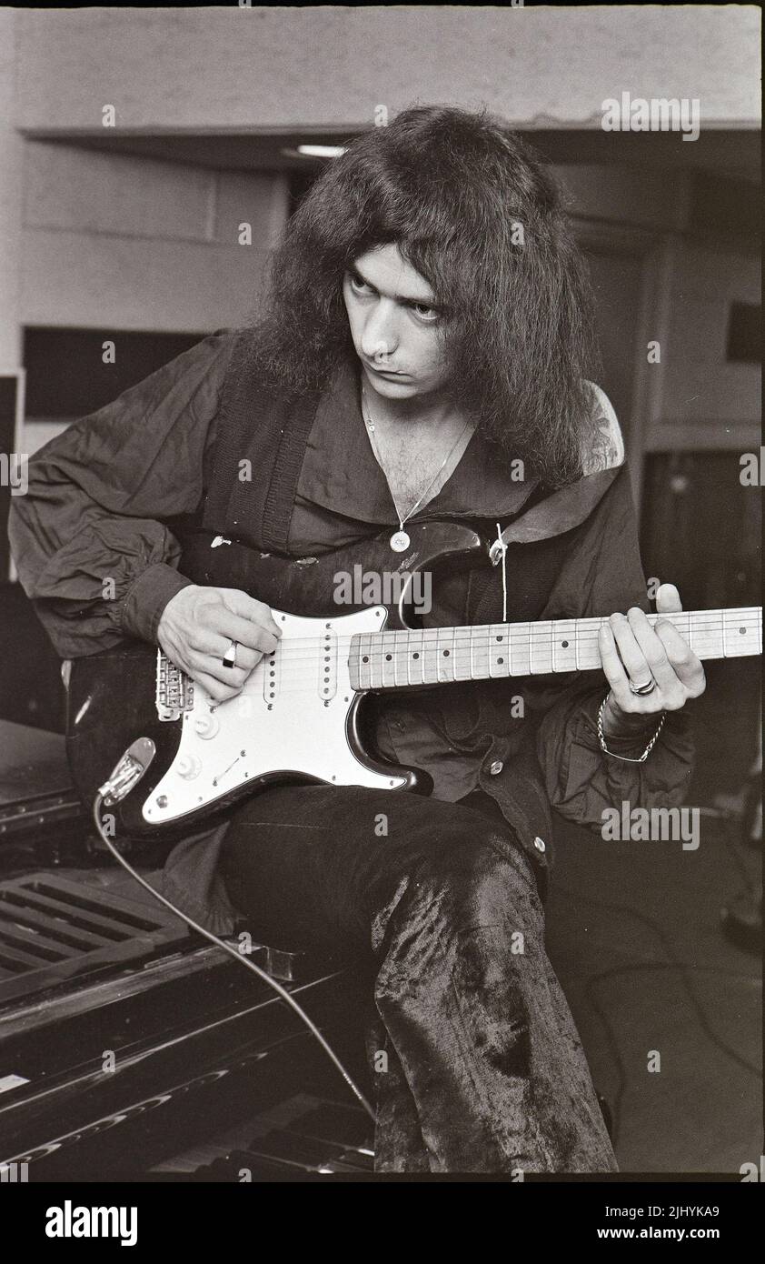 Gruppo rock britannico CON Ritchie Blackmore nel 1974 Foto Stock