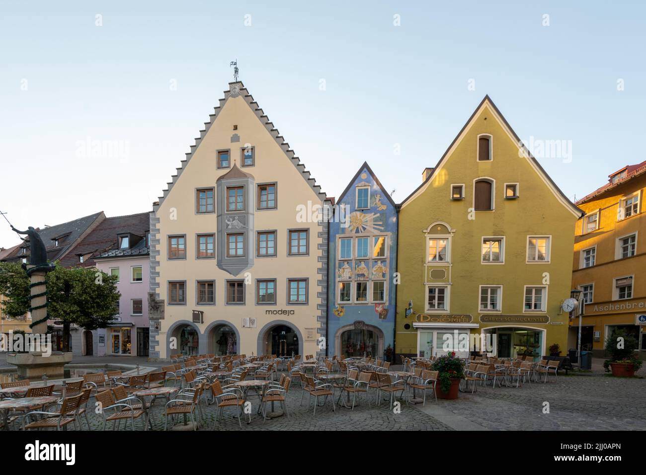 Füssen, Baviera, Germania città vecchia Foto Stock