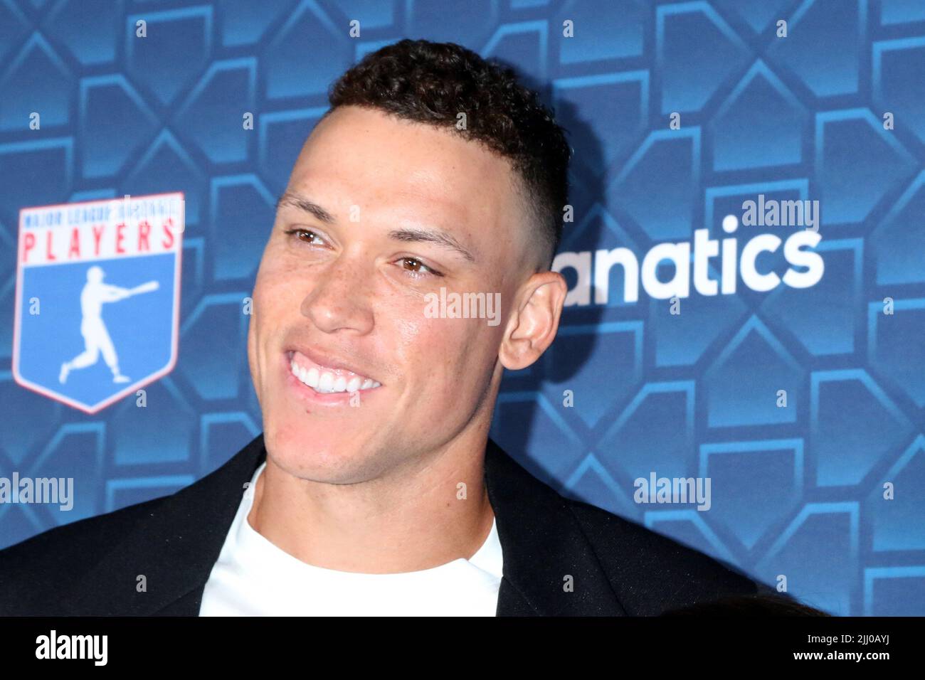 LOS ANGELES - LUGLIO 18: Aaron Judge al MLBPA x fanatic 'Players Party' alla City Market Social House il 18 luglio 2022 a Los Angeles, CA Foto Stock