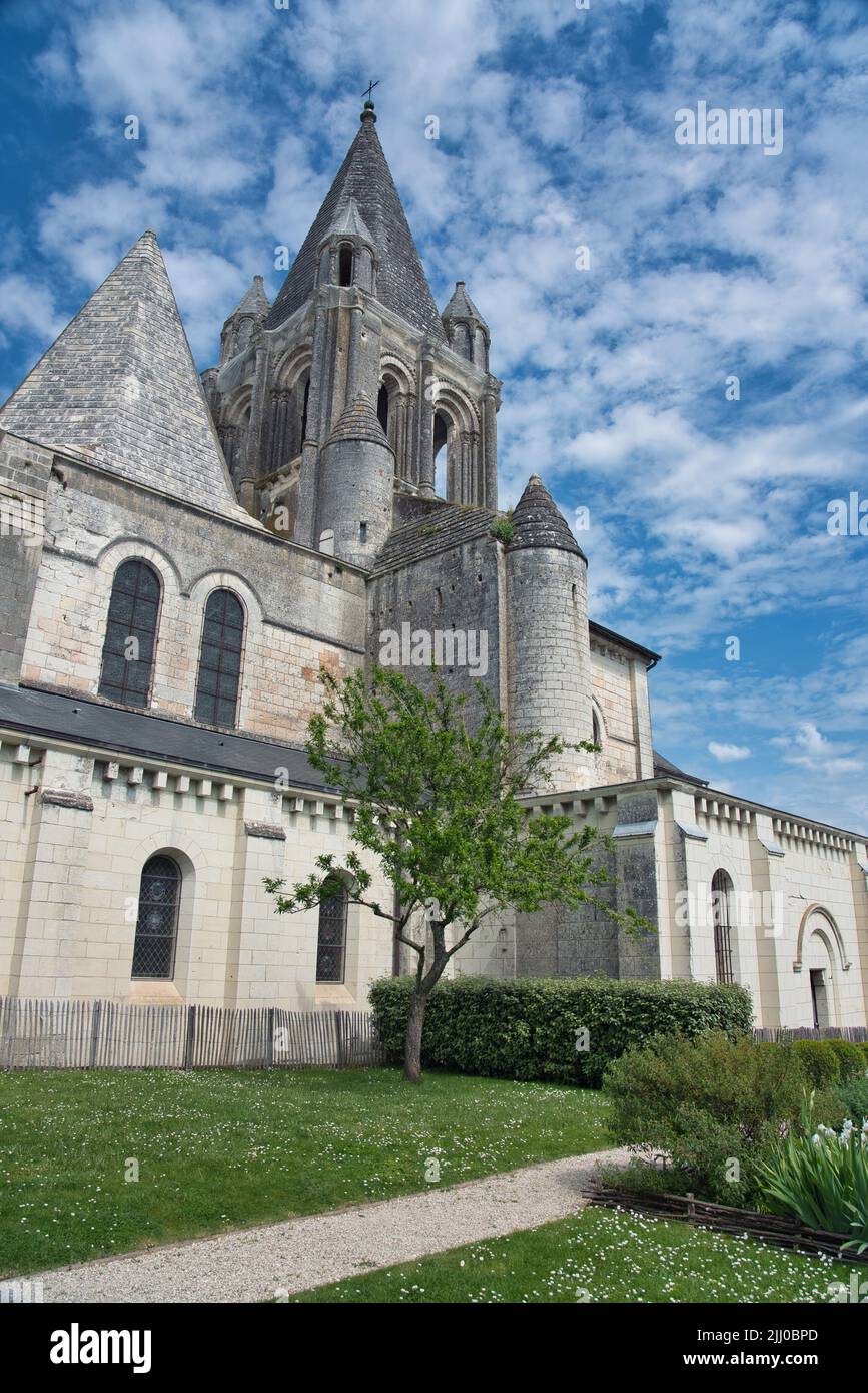 Foto della Collegiale Saint Ours a Loches Francia Foto Stock