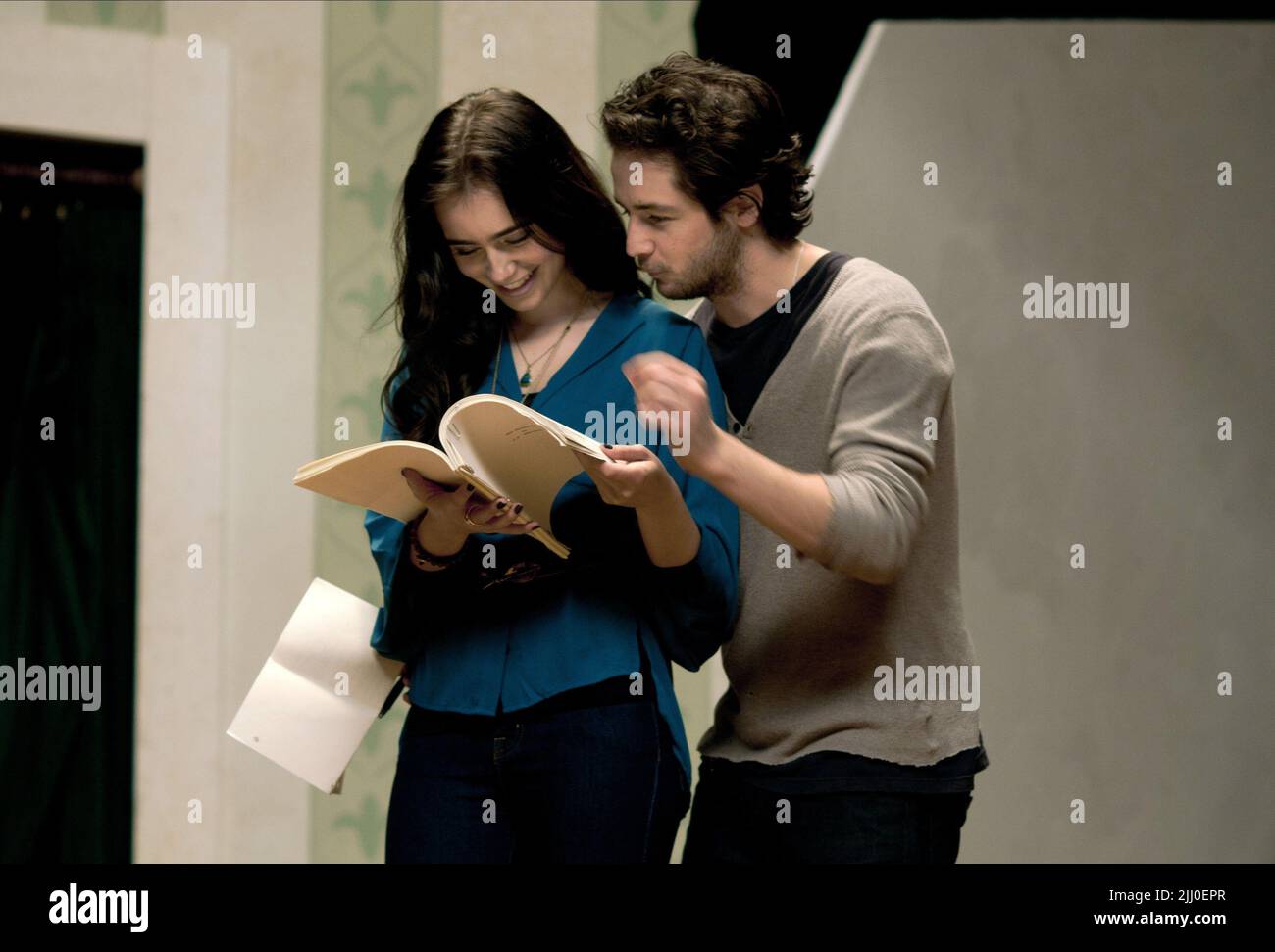 LILY Collins, Michael Angarano, l'insegnante di inglese, 2013 Foto Stock