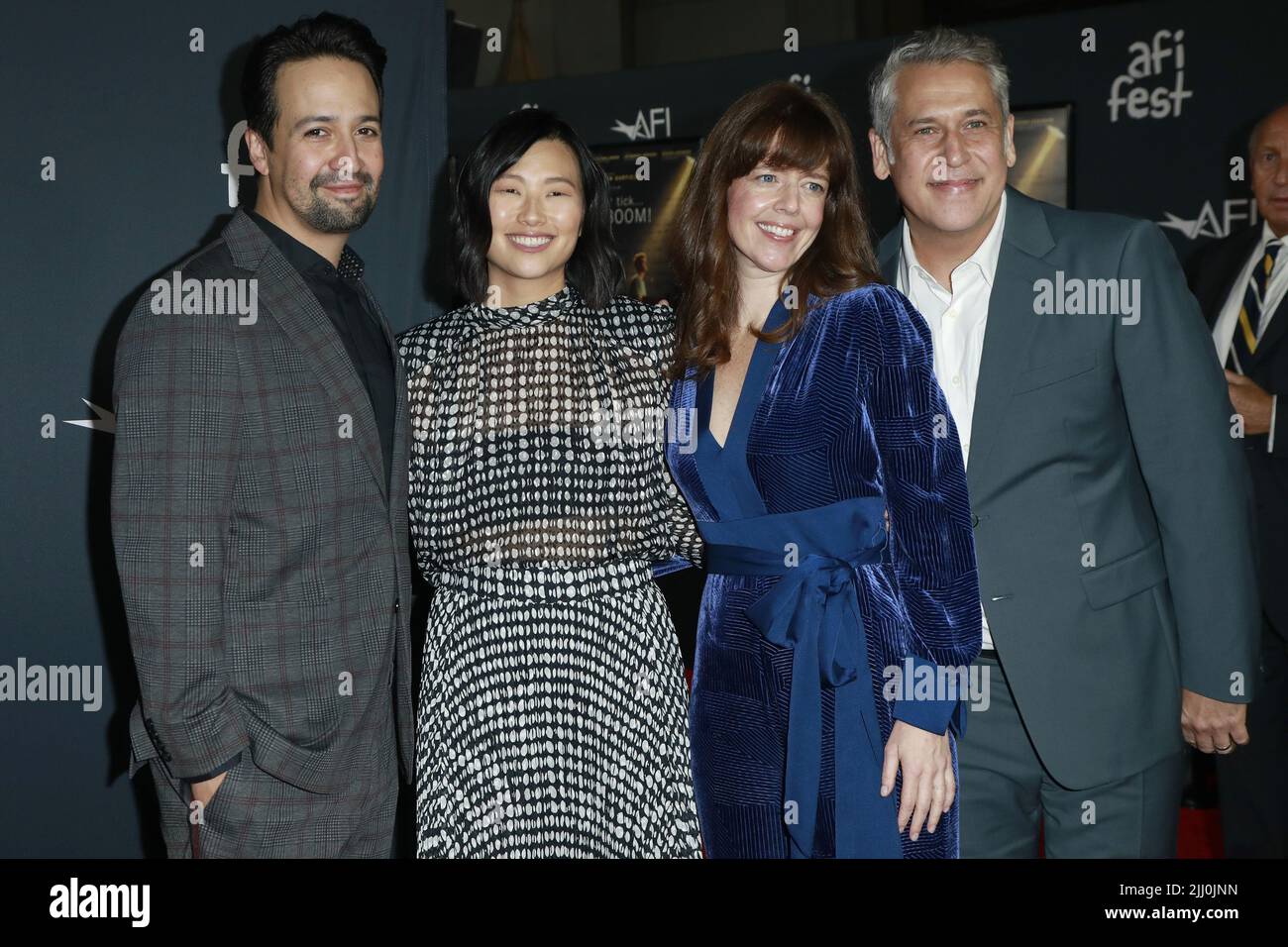 2021 AFI Fest - Opening Night Gala 'tick, tick…BOOM' al TCL Chinese Theatre IMAX il 10 novembre 2021 a Los Angeles, CA caratterizzato da: LIN-Manuel Miranda, Julie Oh, Alice Brooks, Myron Kerstein dove: Los Angeles, California, Stati Uniti quando: 10 novembre 2021 credito: Nicky Nelson/WENN Foto Stock