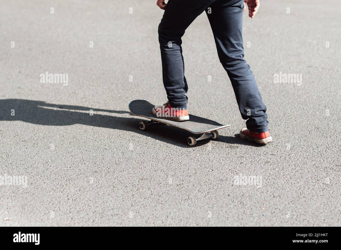 Sport professionale. Motivazione dello skateboard Foto Stock