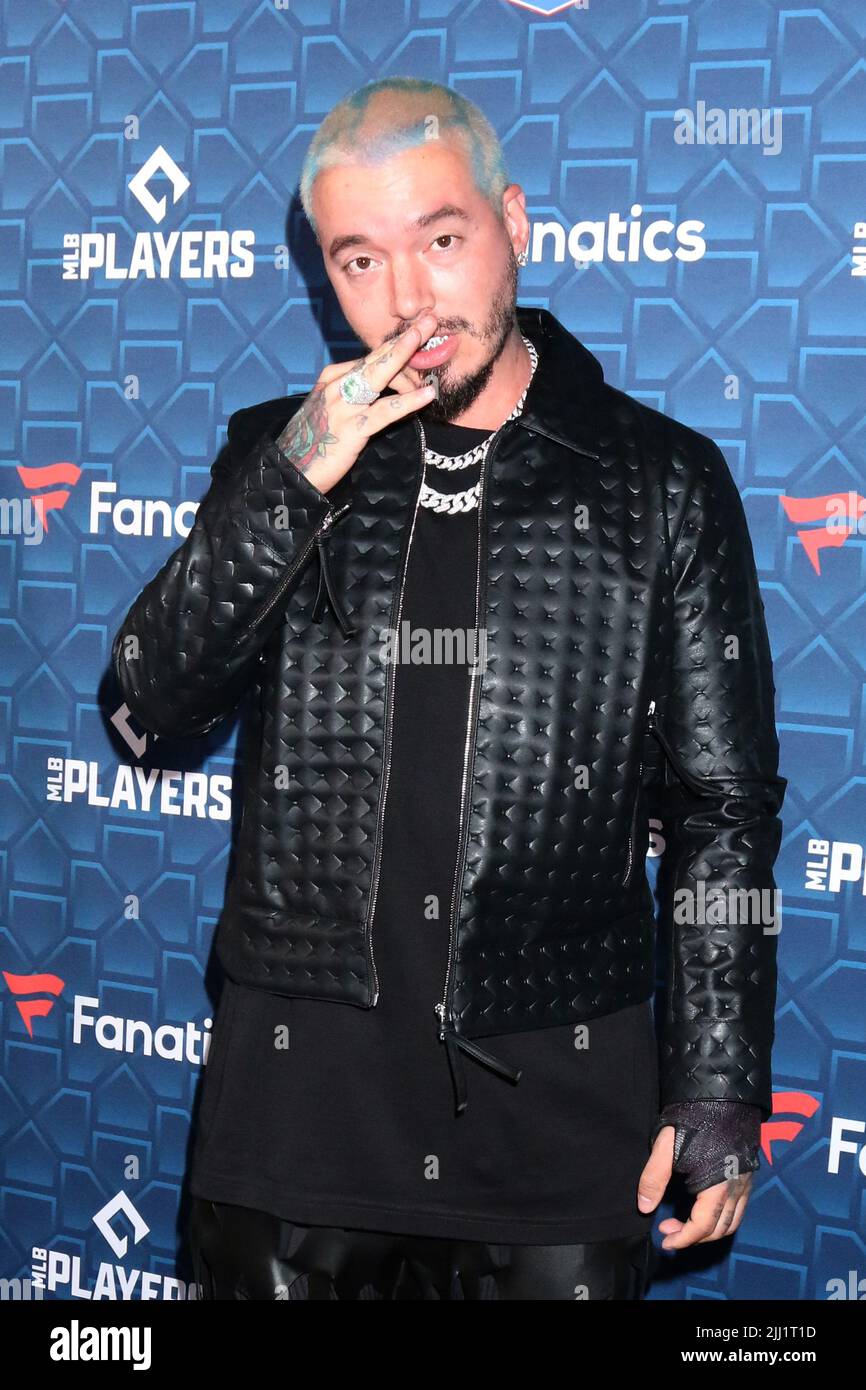 LOS ANGELES - LUGLIO 18: J Balvin al MLBPA x fanatici 'Players Party' alla City Market Social House il 18 luglio 2022 a Los Angeles, CA (foto di Katrina Jordan/Sipa USA) Foto Stock