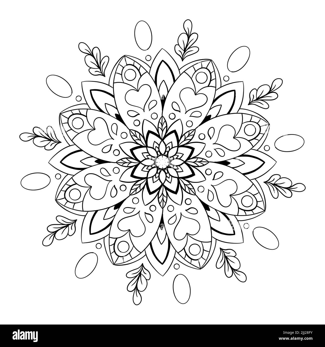 Mandalas modello geometrico, Mandala caldo, Rainbow Flower of Life with Lotus, Flower of Life in Lotus Foto Stock