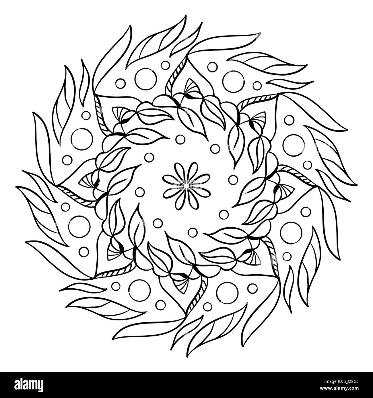 Mandalas modello geometrico, Mandala caldo, Rainbow Flower of Life with Lotus, Flower of Life in Lotus Foto Stock