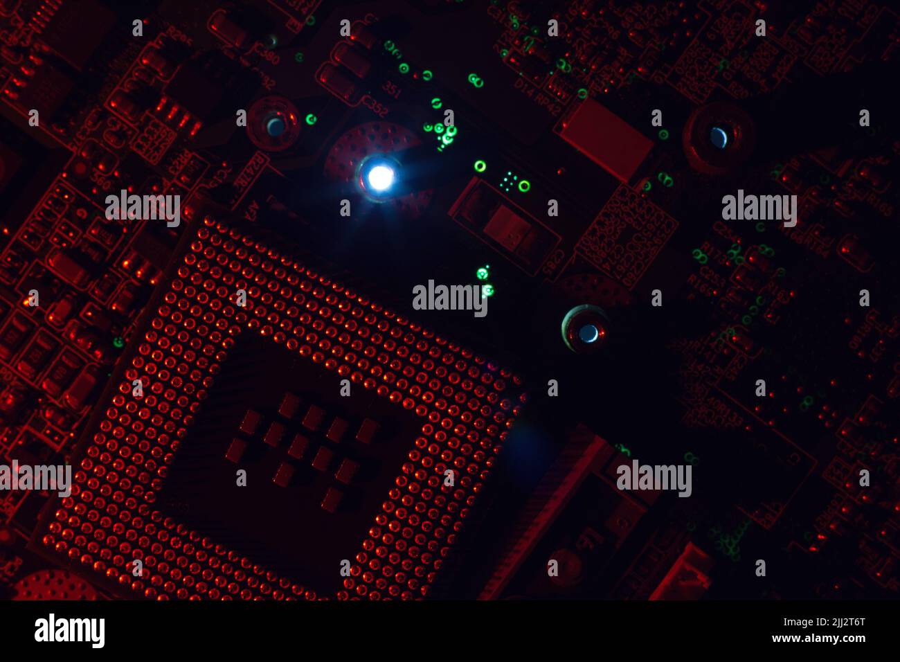 Ingegnere elettronico della tecnologia cpu per computer Foto Stock