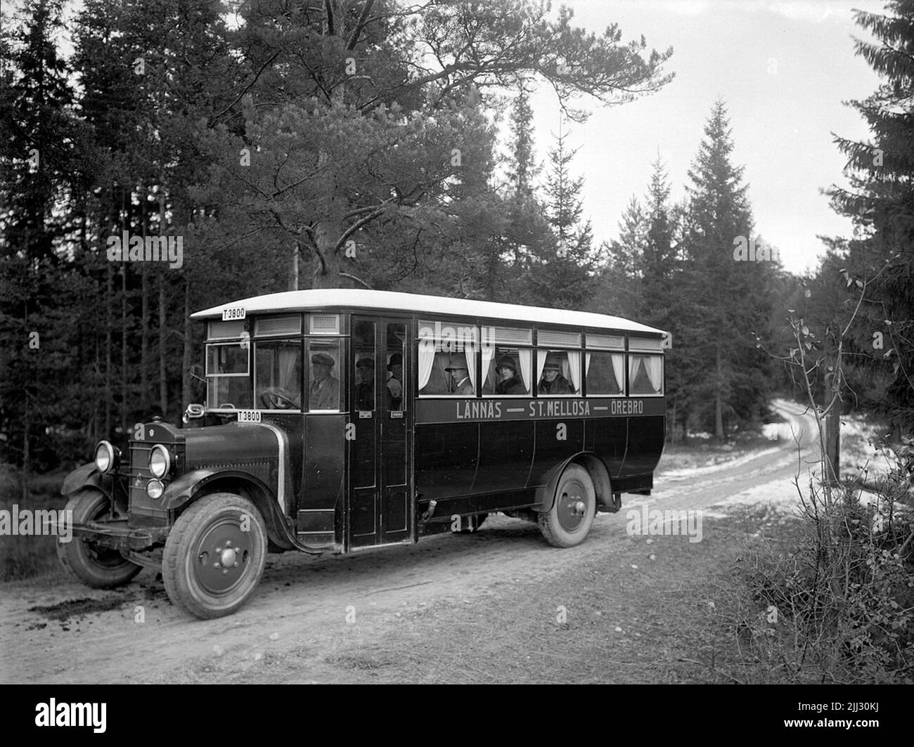 Omnibus del marchio R.E.O.Line Lännäs - Stora Mellösa - Örebro.andersson & Johansson Foto Stock
