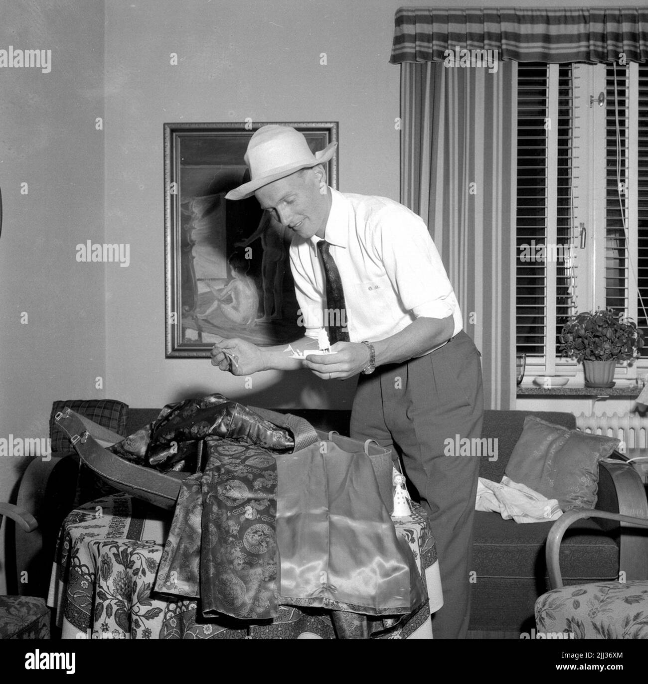 Orvar Bergmark.16 Dicembre 1954. Foto Stock