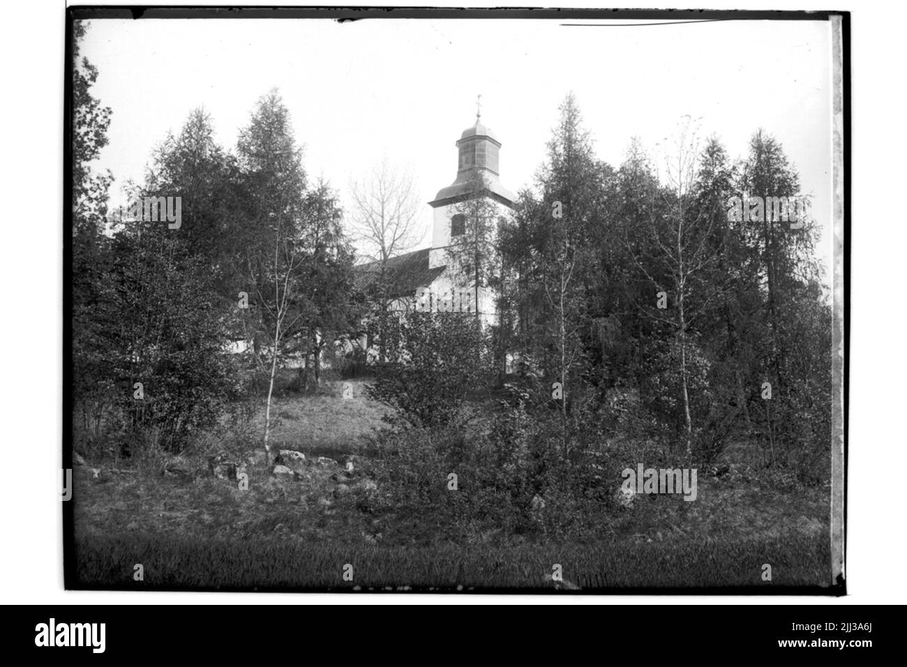 Ödeby chiesa, esterno. ÖY-301. Foto Stock