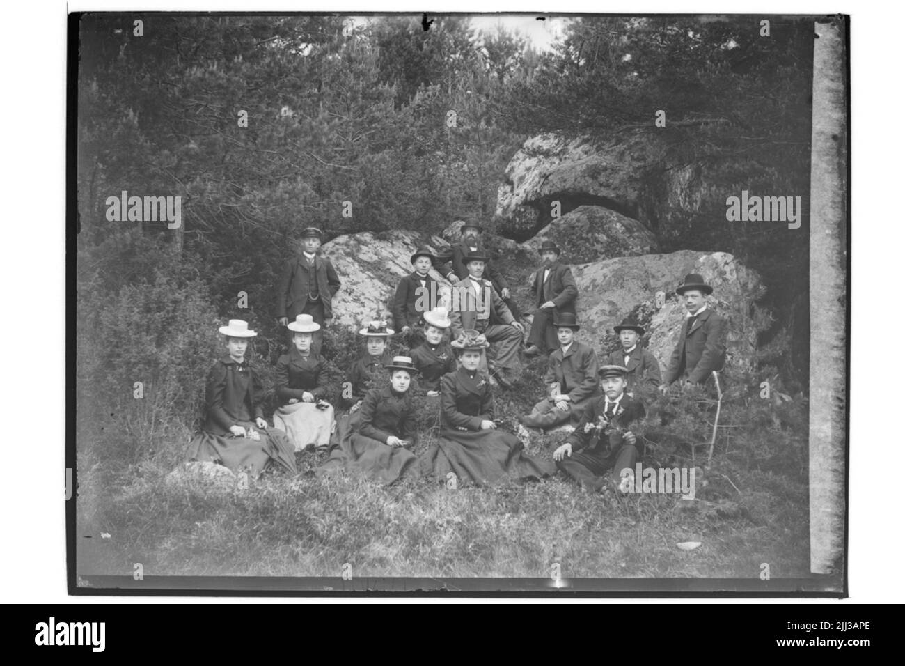 Membri dell'associazione giovanile di Fridhem. Foto Stock
