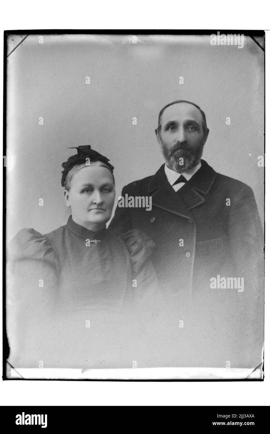 Gruppo due persone. La moglie Andersson del par. Più vecchio. Foto Stock