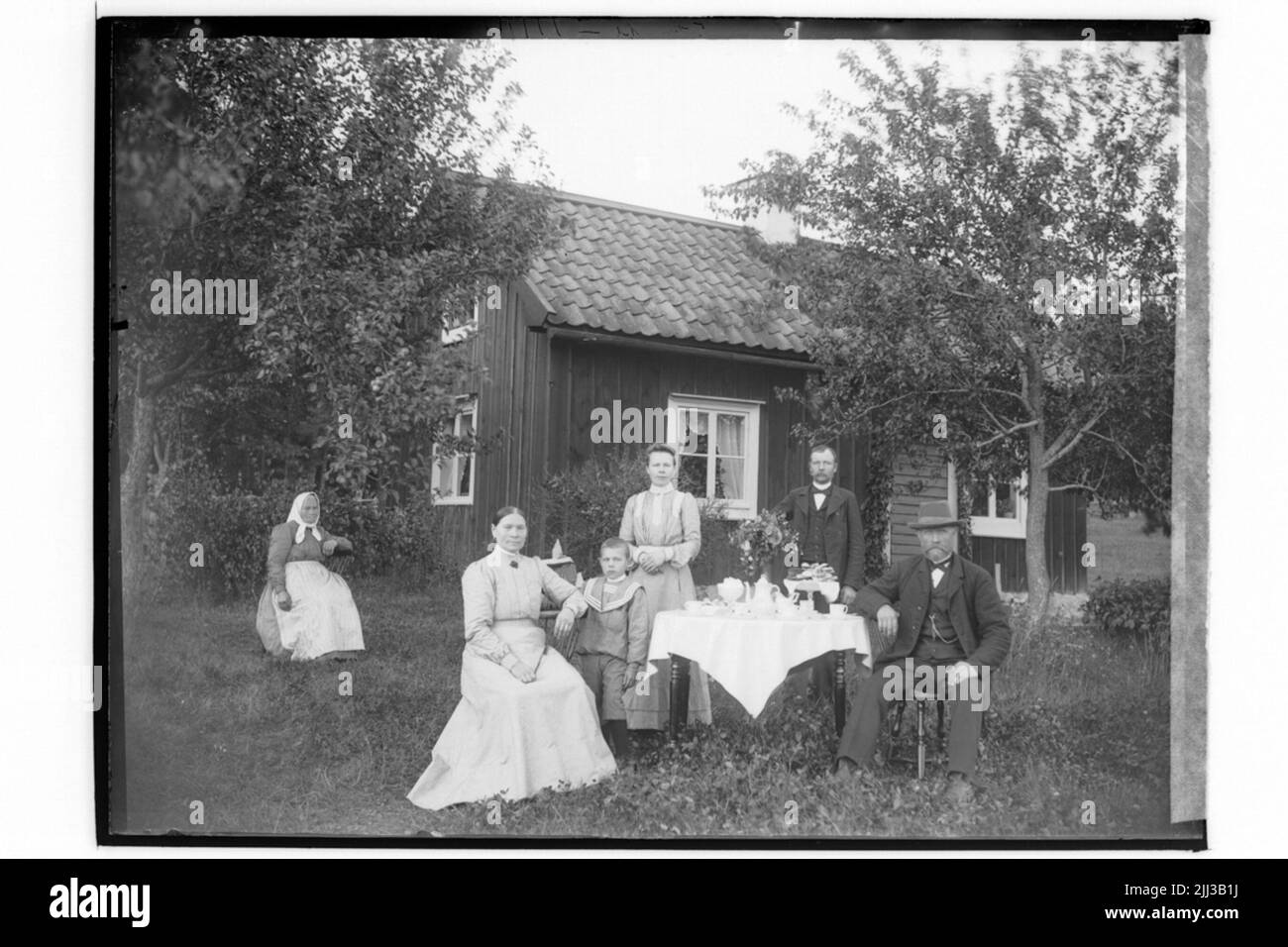 Edificio residenziale, 6 persons.p. Hammar Foto Stock