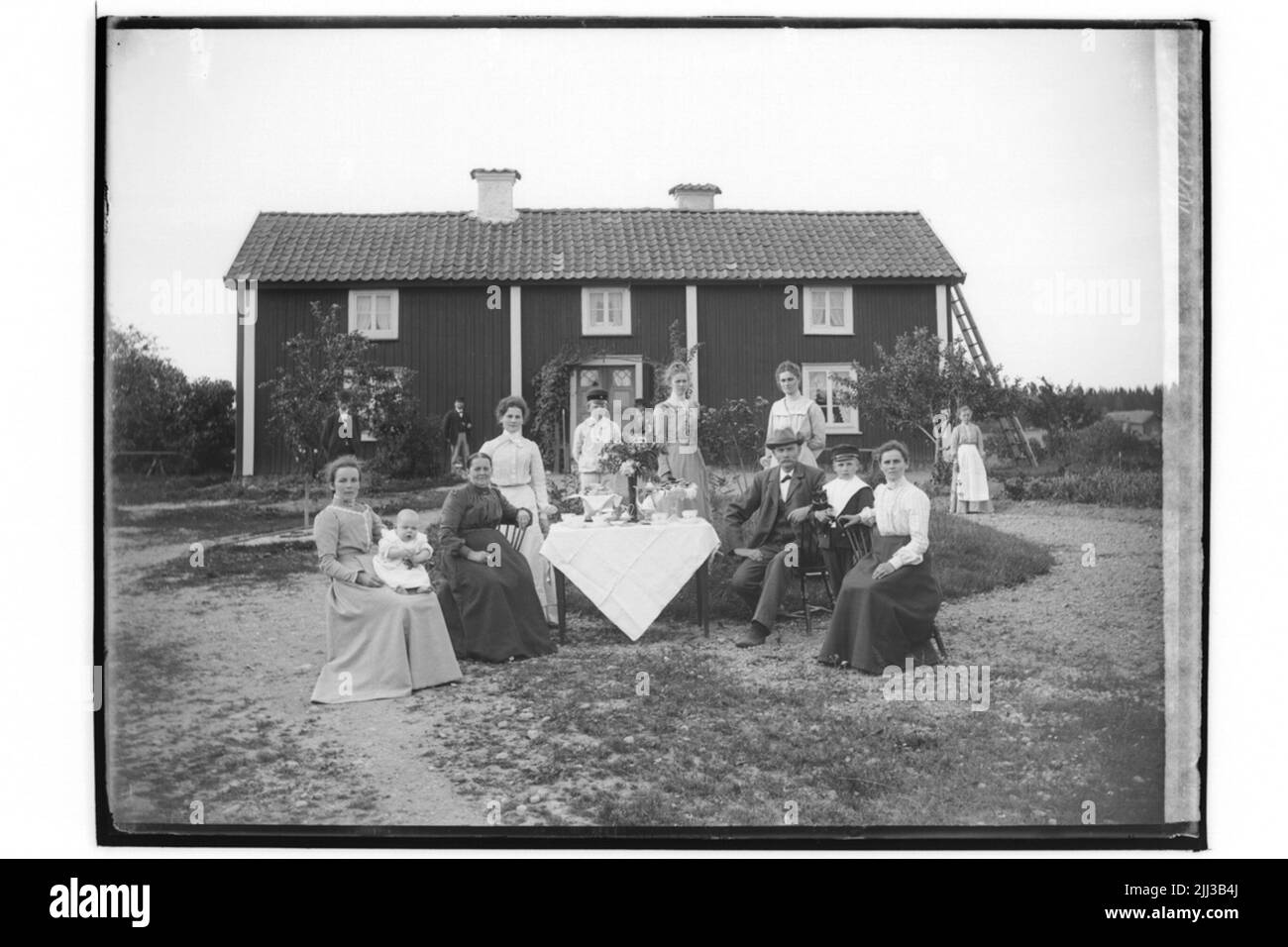 Edificio residenziale, 14 persone. Karl Gustafsson Foto Stock