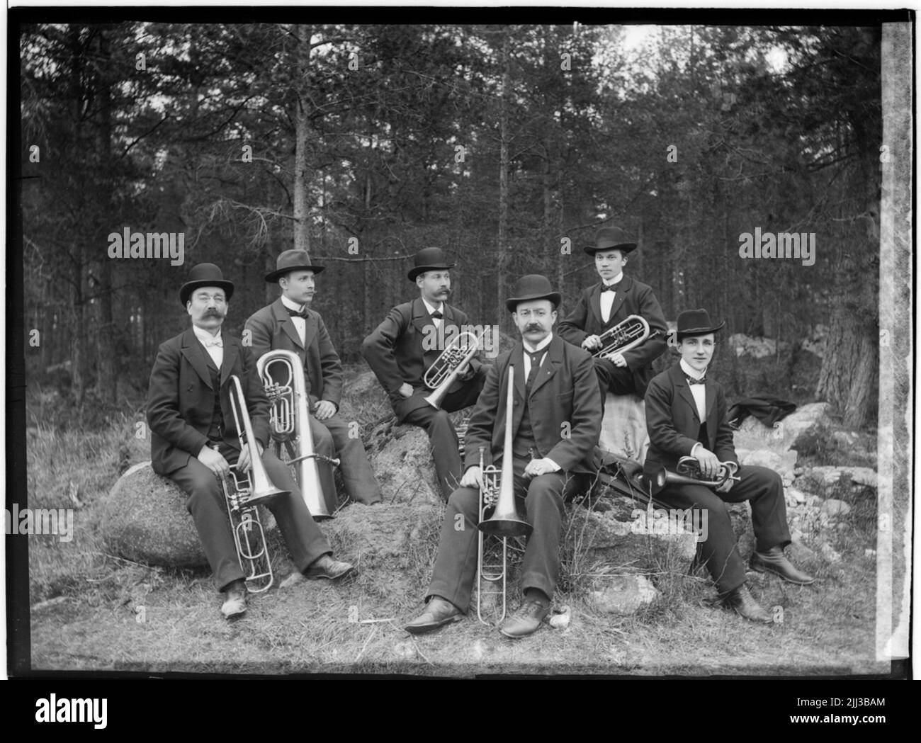 Templi buoni. Brass Music Group 6 Men.Frans Larsson Foto Stock