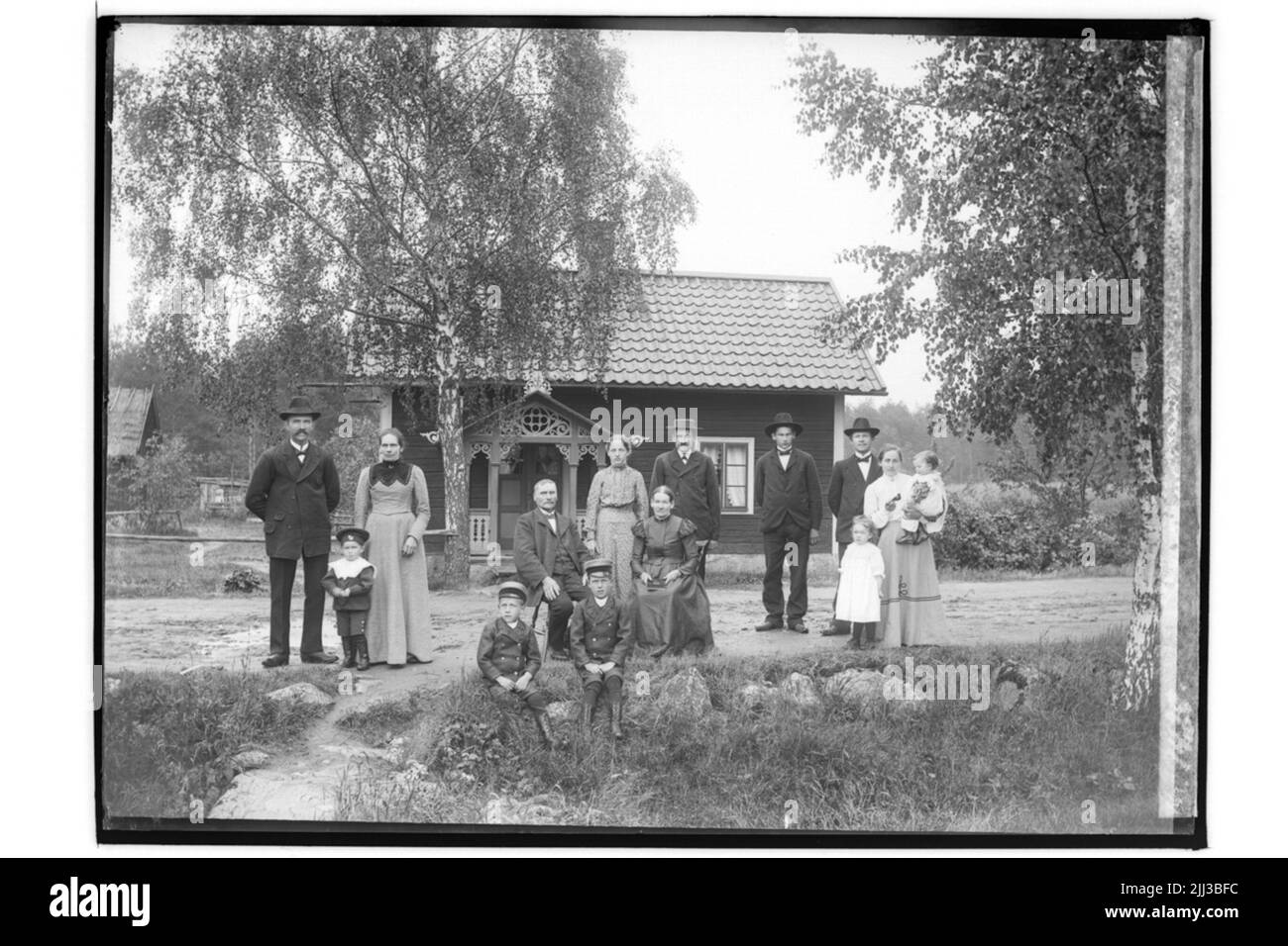 Edificio residenziale, 14 persone. Lars Petter Larsson Foto Stock