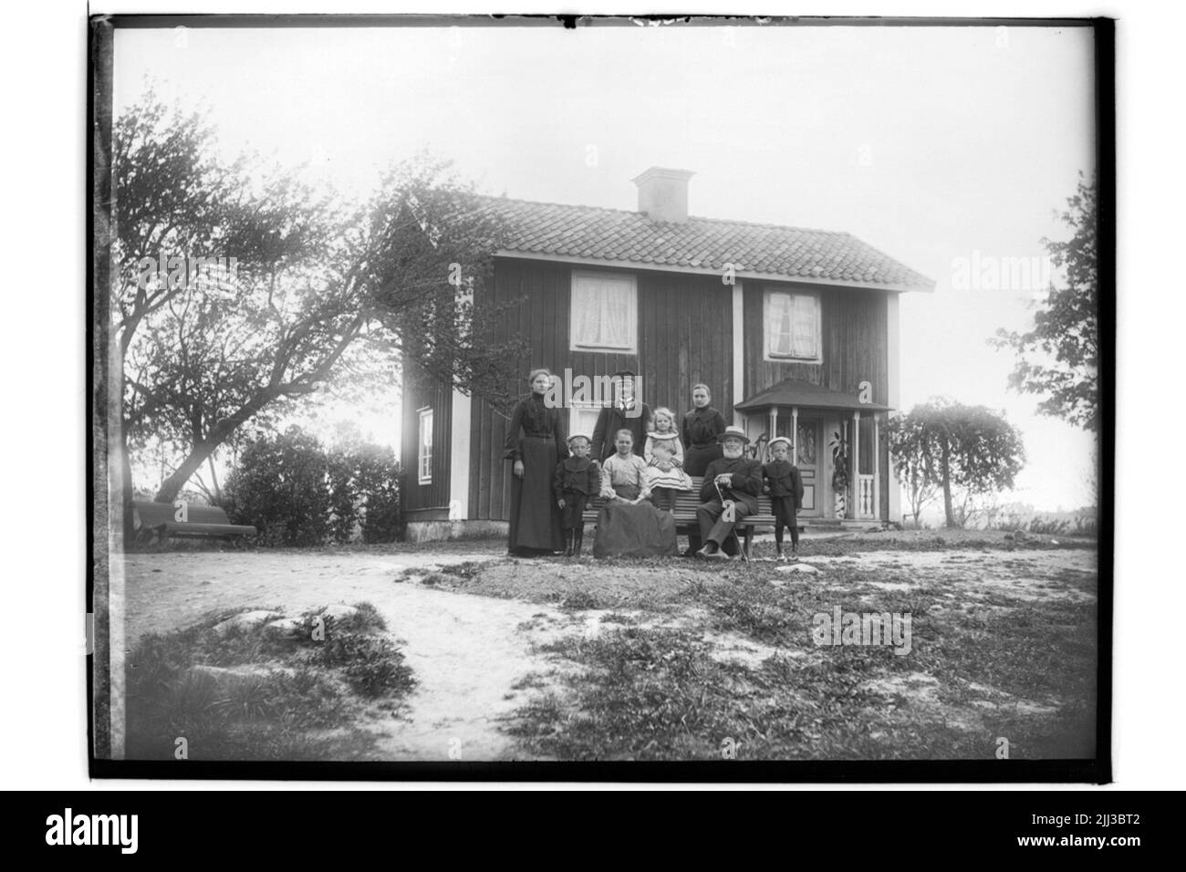 Cottage singolo a due piani. 8 People.emanuel Eriksson Foto Stock