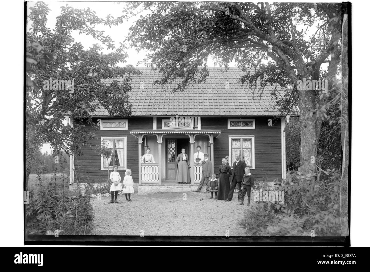 Edificio residenziale, 10 persone. Foto Stock