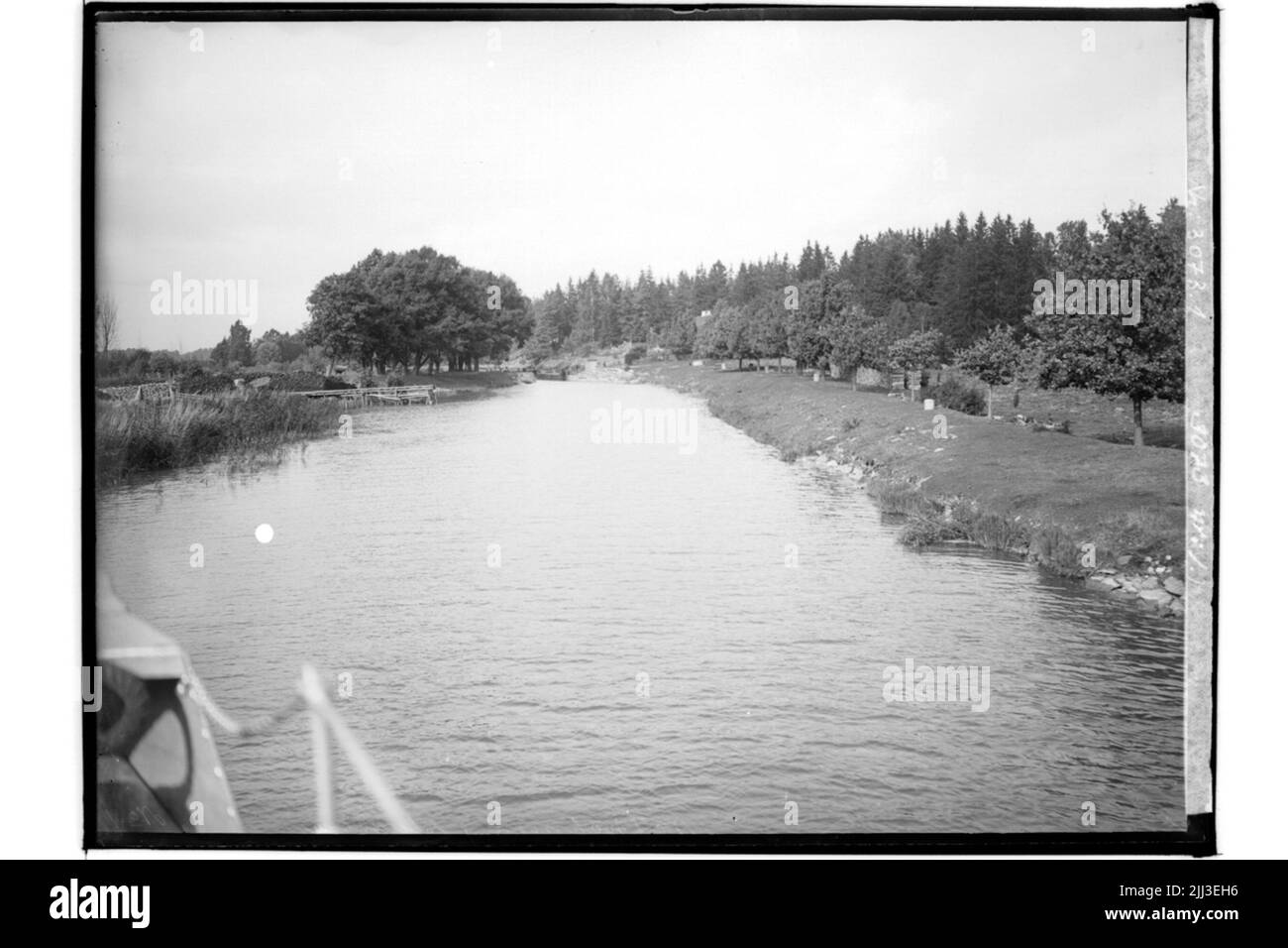 Canale di Hjälmare, Contea di Notholmen.slussen.Västmanland Foto Stock