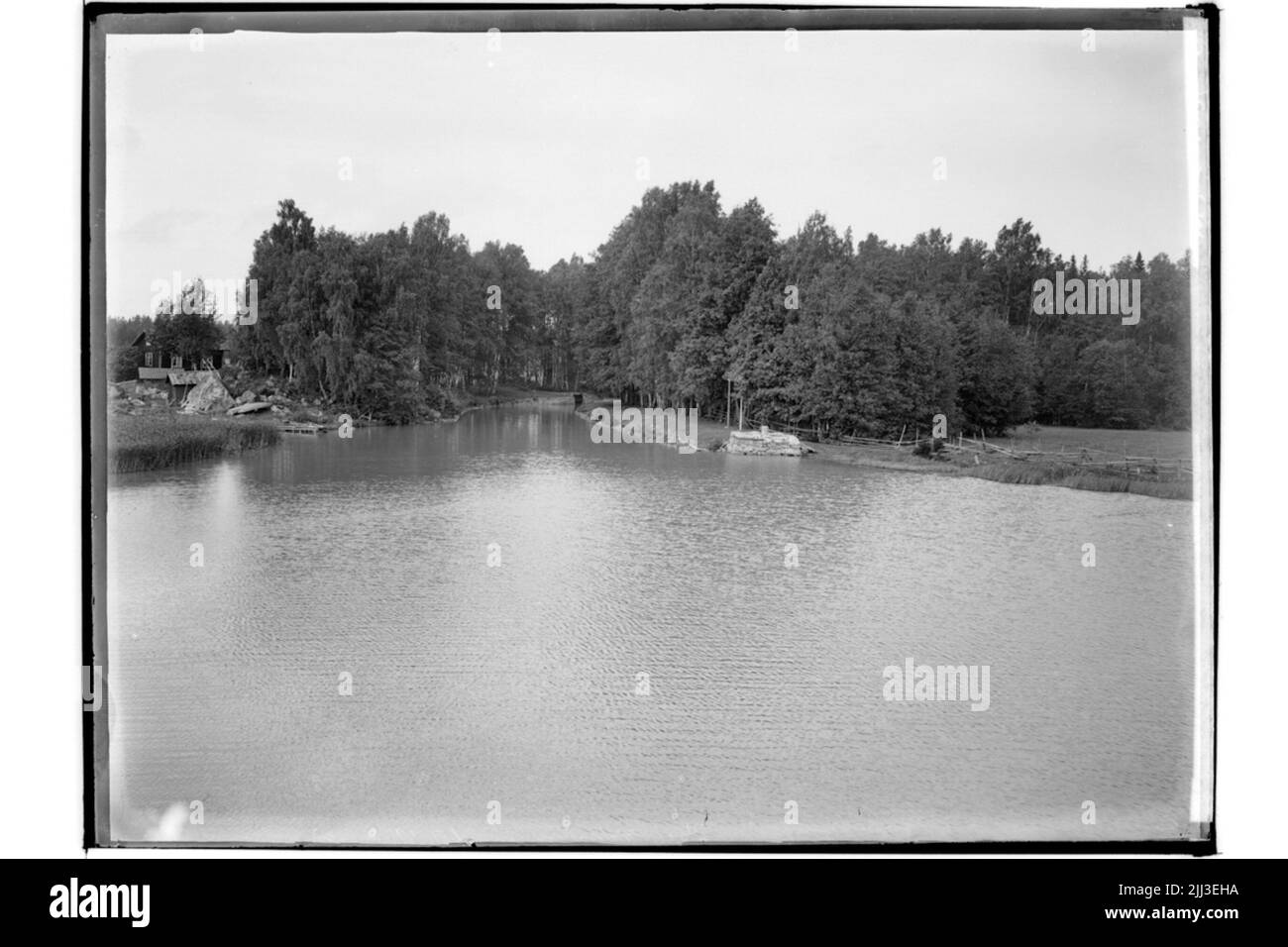 Canale di Hjälmare, Bergkanalen, la contea Inlet.Västmanland Foto Stock