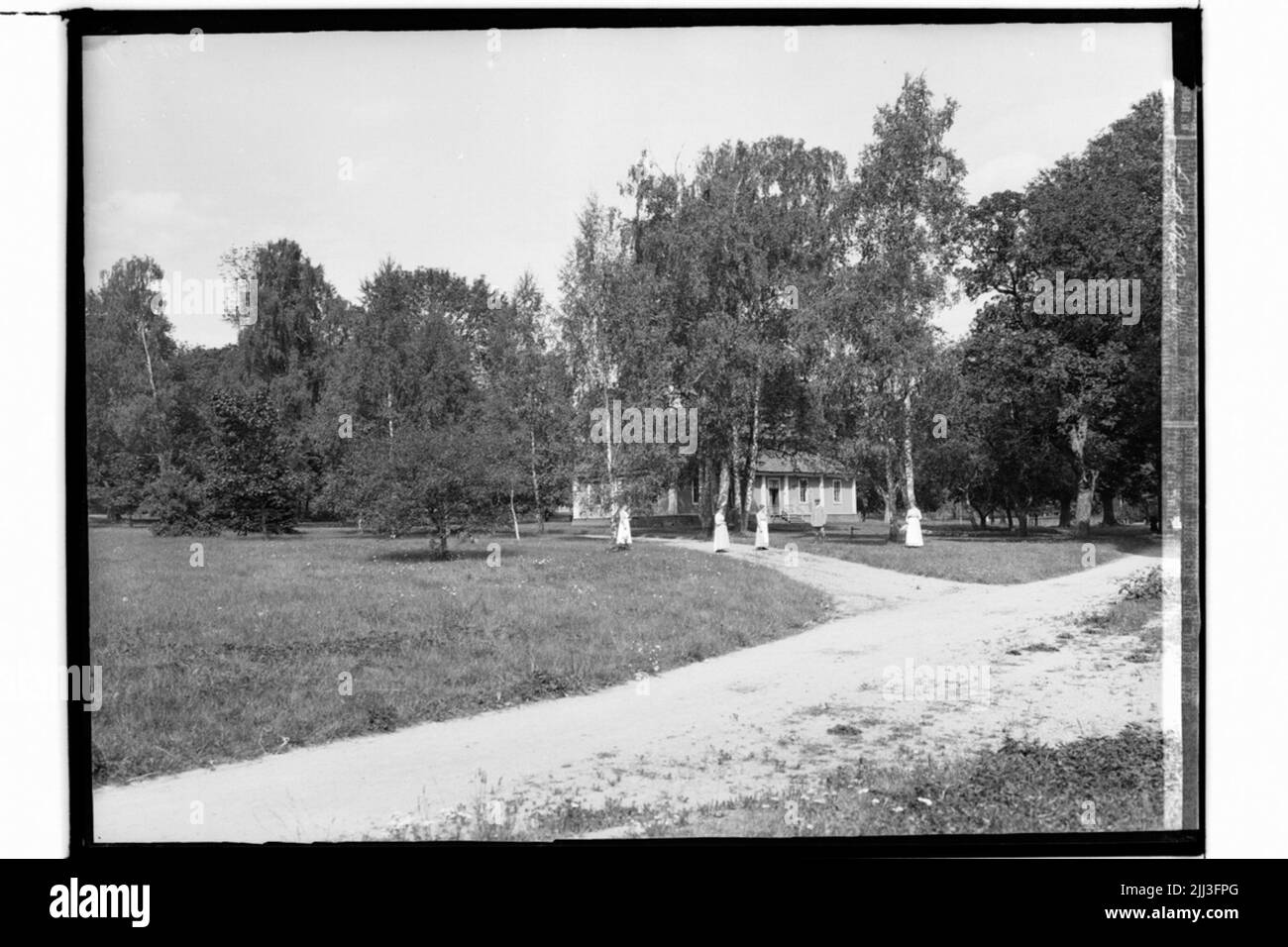 Castello di Steninge, Statbostaden di fronte a School.Uppland Foto Stock
