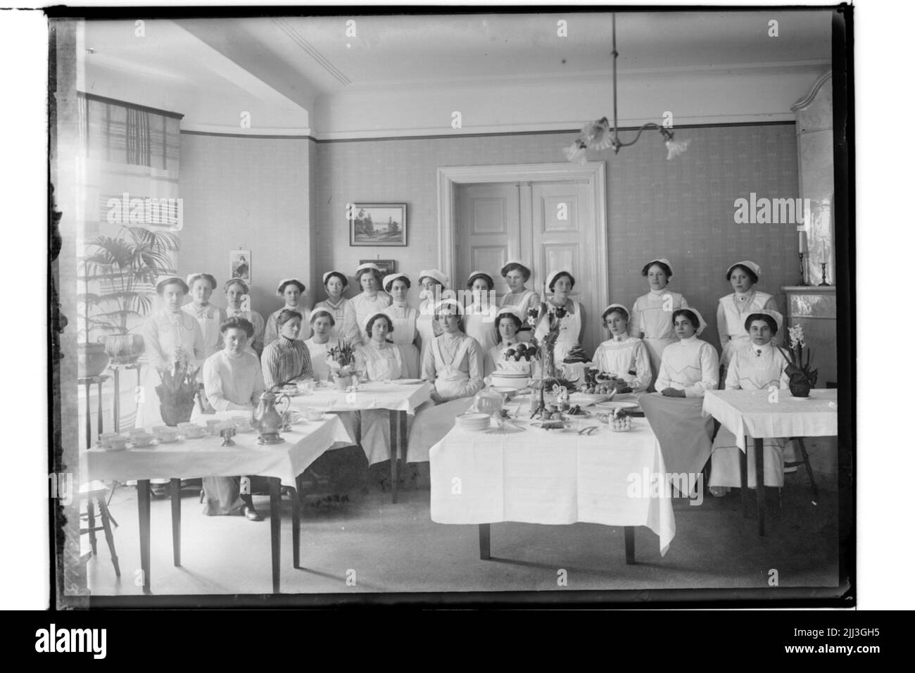 Örebro Household School Olsson & Lundman.rum interno con 22 alunni. Foto Stock