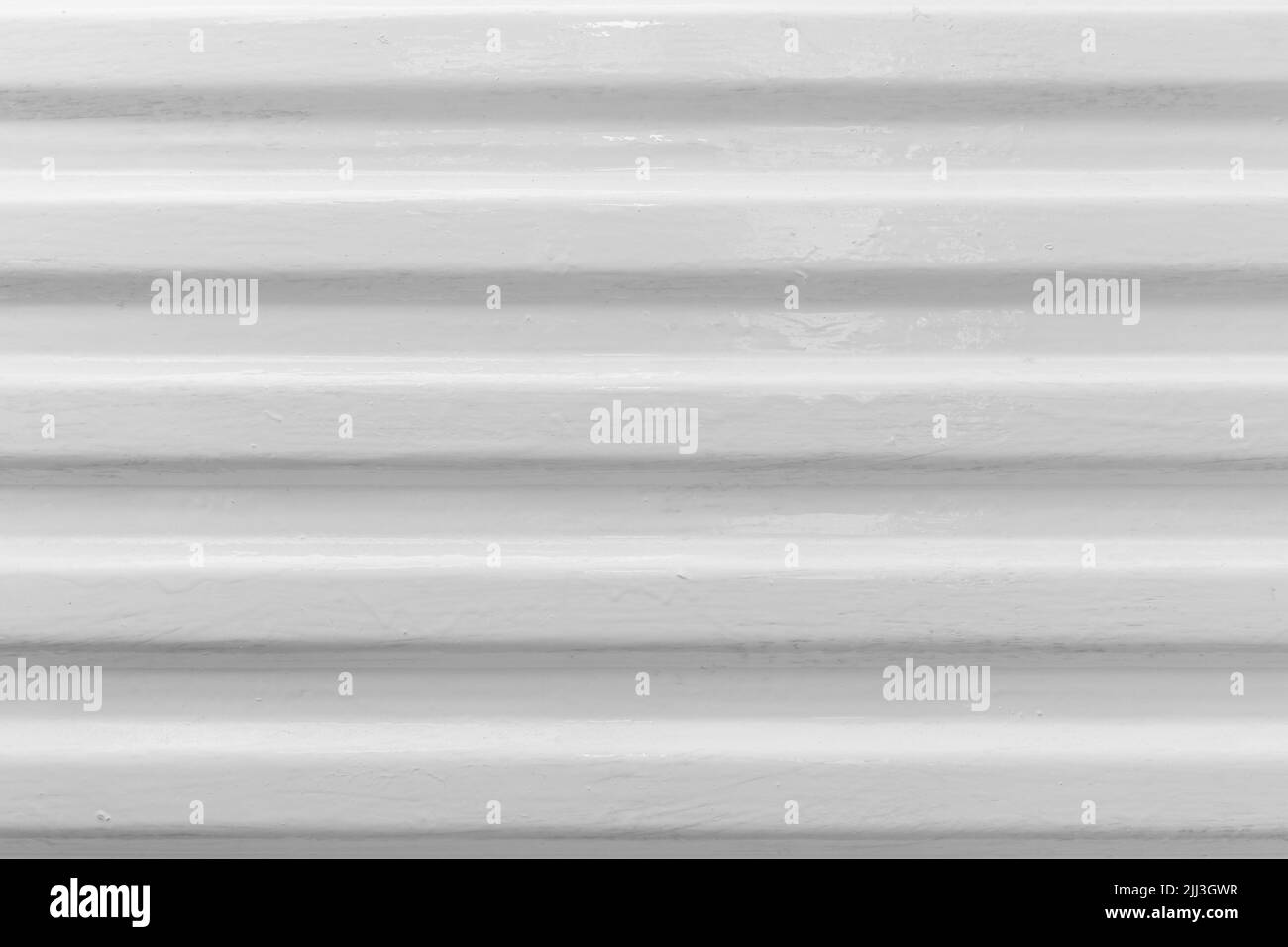 Corrugato Bianco Metal Pattern Abstract Steel Wall Texture background. Foto Stock