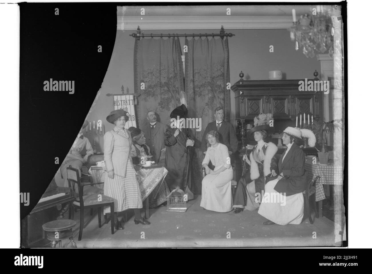 Grande gruppo hotel.Manerium, diritto di voto per le donne. Tarab ha stabilito che l'associazione per i diritti di voto politico delle donne a Örebro. Foto Stock