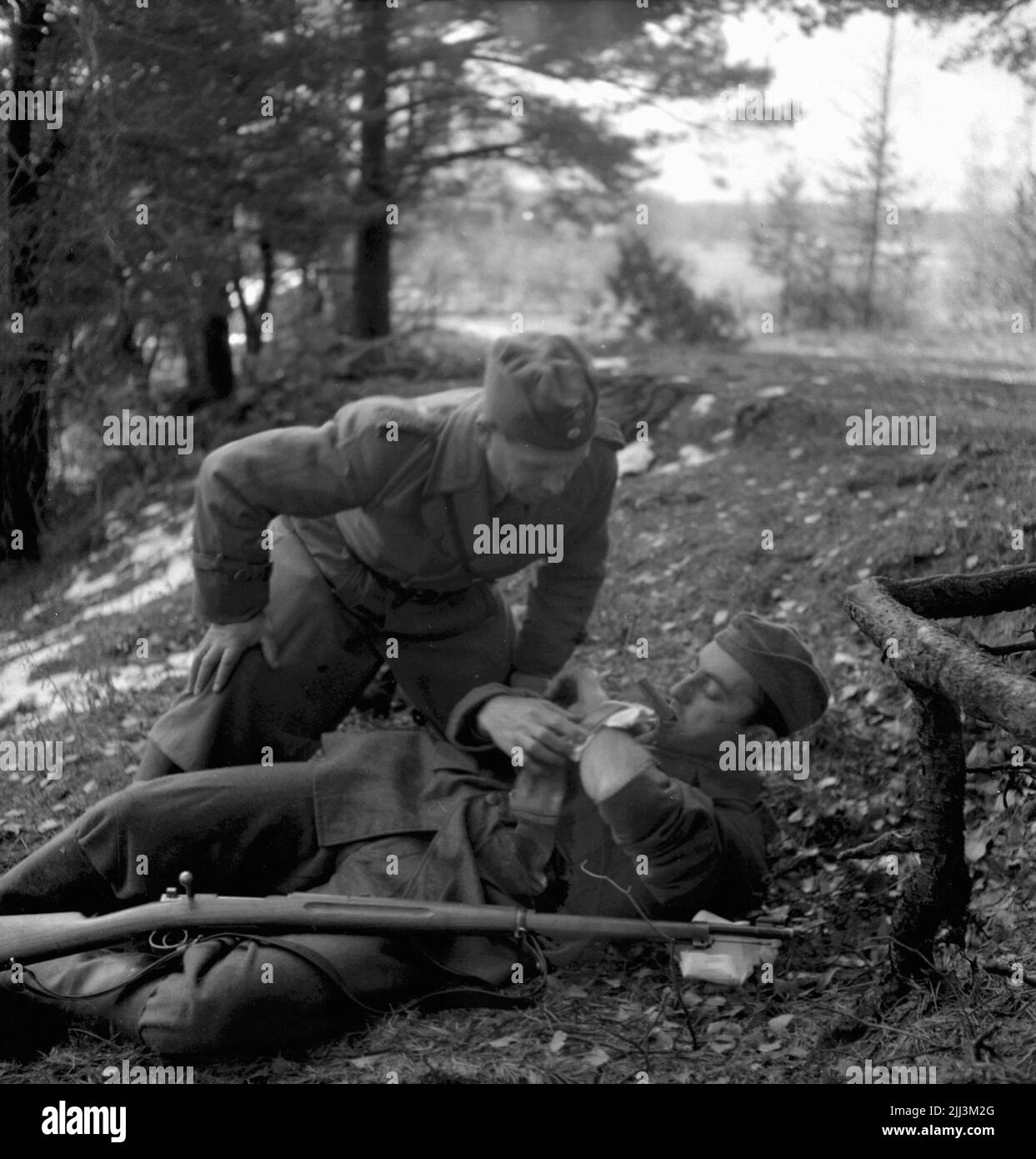 Corso di comando a Bista.22 Ottobre 1955. Foto Stock