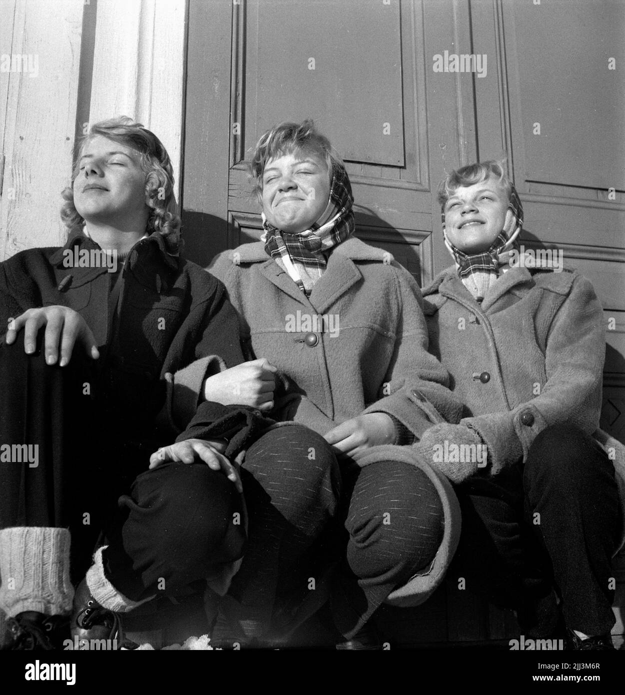 Campo invernale a Kunkhyttan. Marzo 1956. Foto Stock