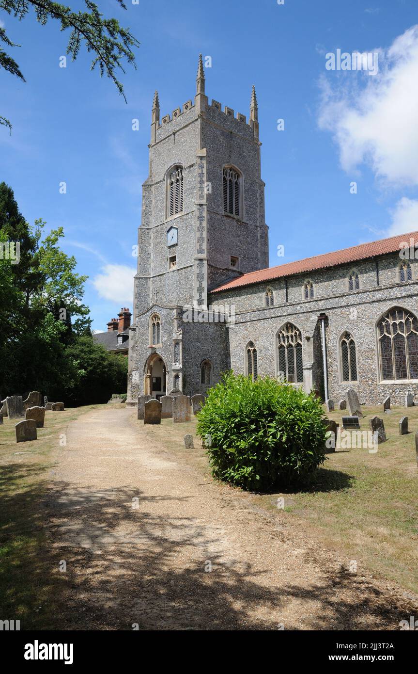 St Georges Church, Saham Toney, Norfolk Foto Stock