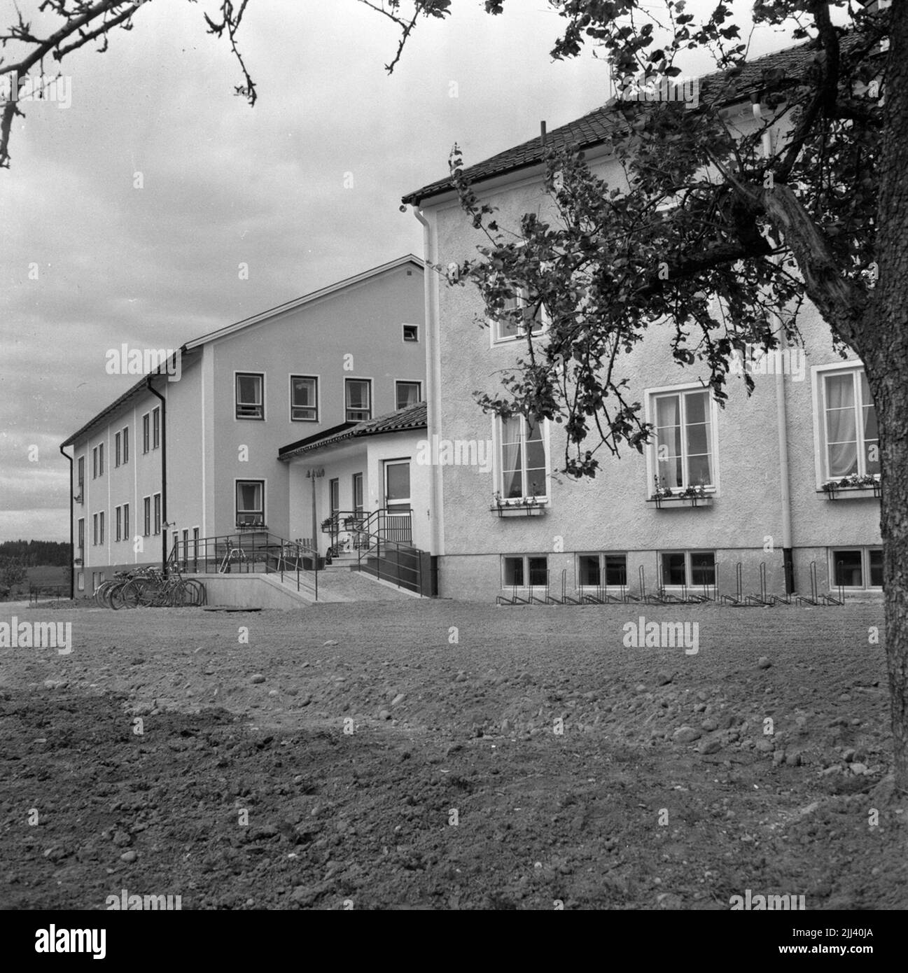 Casa di vecchiaia a Fellingsbro. Giugno 16, 1959. Foto Stock