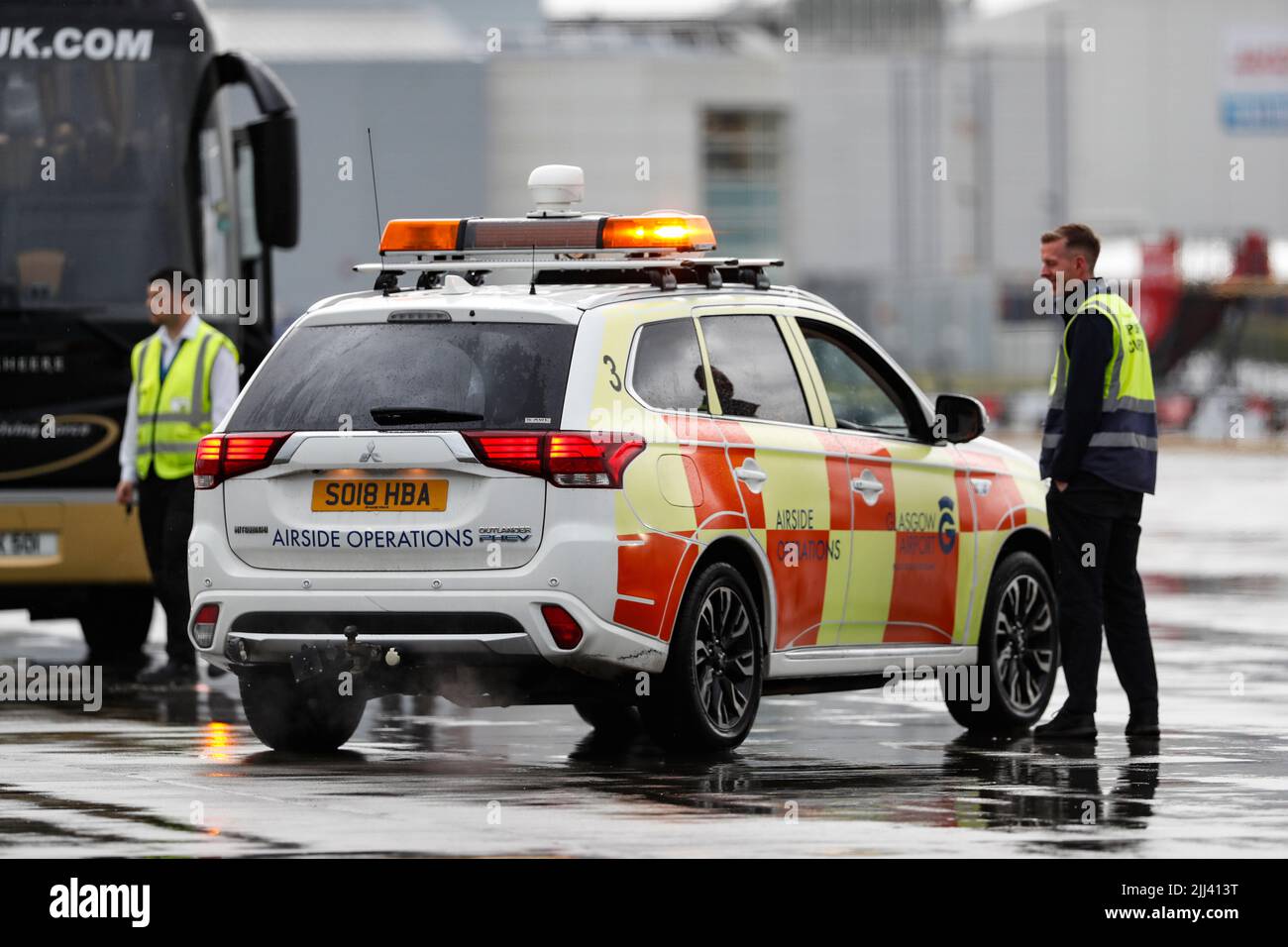 Aeroporto di Glasgow, Scozia Foto Stock