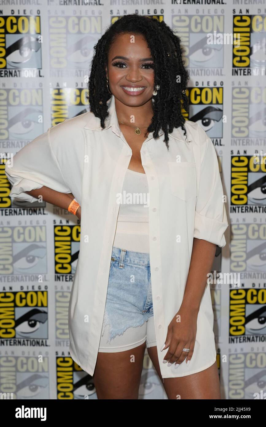 San Diego, Stati Uniti. 22nd luglio 2022. Kyla Pratt al Proud Family Panel durante Comic-con International: San Diego 2022 al San Diego Convention Center di San Diego, California, il 22 luglio 2022. Credit: Tony Forte/Media Punch/Alamy Live News Foto Stock
