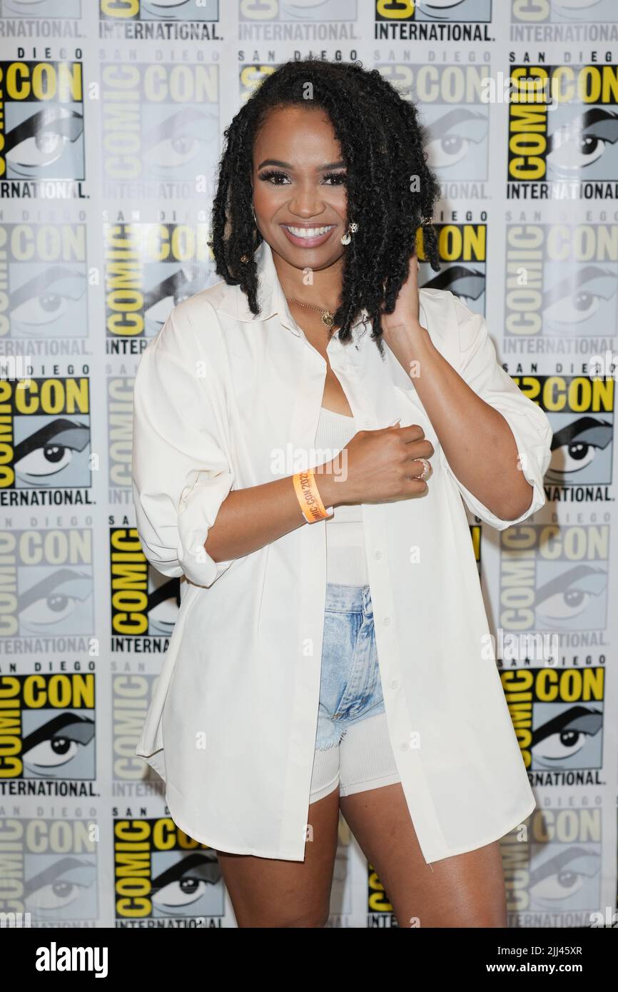 San Diego, Stati Uniti. 22nd luglio 2022. Kyla Pratt al Proud Family Panel durante Comic-con International: San Diego 2022 al San Diego Convention Center di San Diego, California, il 22 luglio 2022. Credit: Tony Forte/Media Punch/Alamy Live News Foto Stock