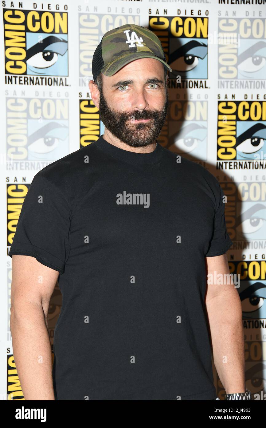 Brian Bloom arrivo al Warner Brothers fotocall per "Lanterna Verde: Attenzione al mio potere" all'Hilton Bayfront a San Diego International Comic-con Foto Stock