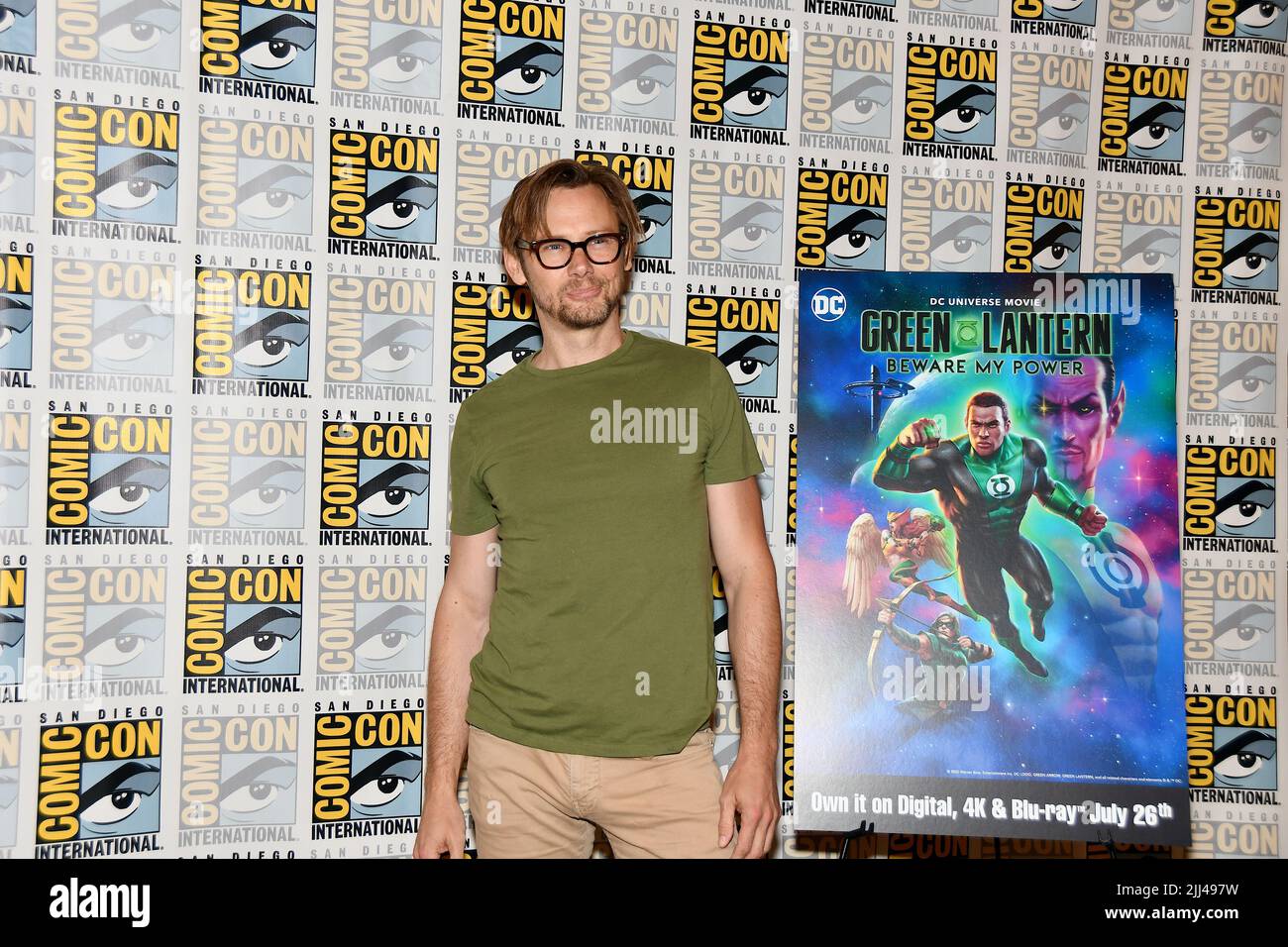 Jimmi Simpson arrivo al Warner Brothers Fotocall per "Lanterna Verde: Attenzione a My Power" all'Hilton Bayfront a San Diego International Comic-C. Foto Stock