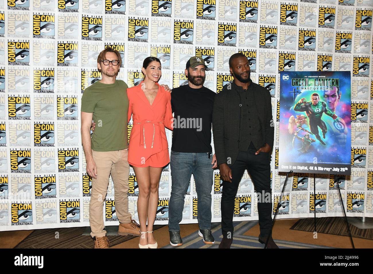 Cast arrivo al Warner Brothers fotocall per "Lanterna Verde: Attenzione a My Power" all'Hilton Bayfront al San Diego International Comic-con giorno 2 Foto Stock