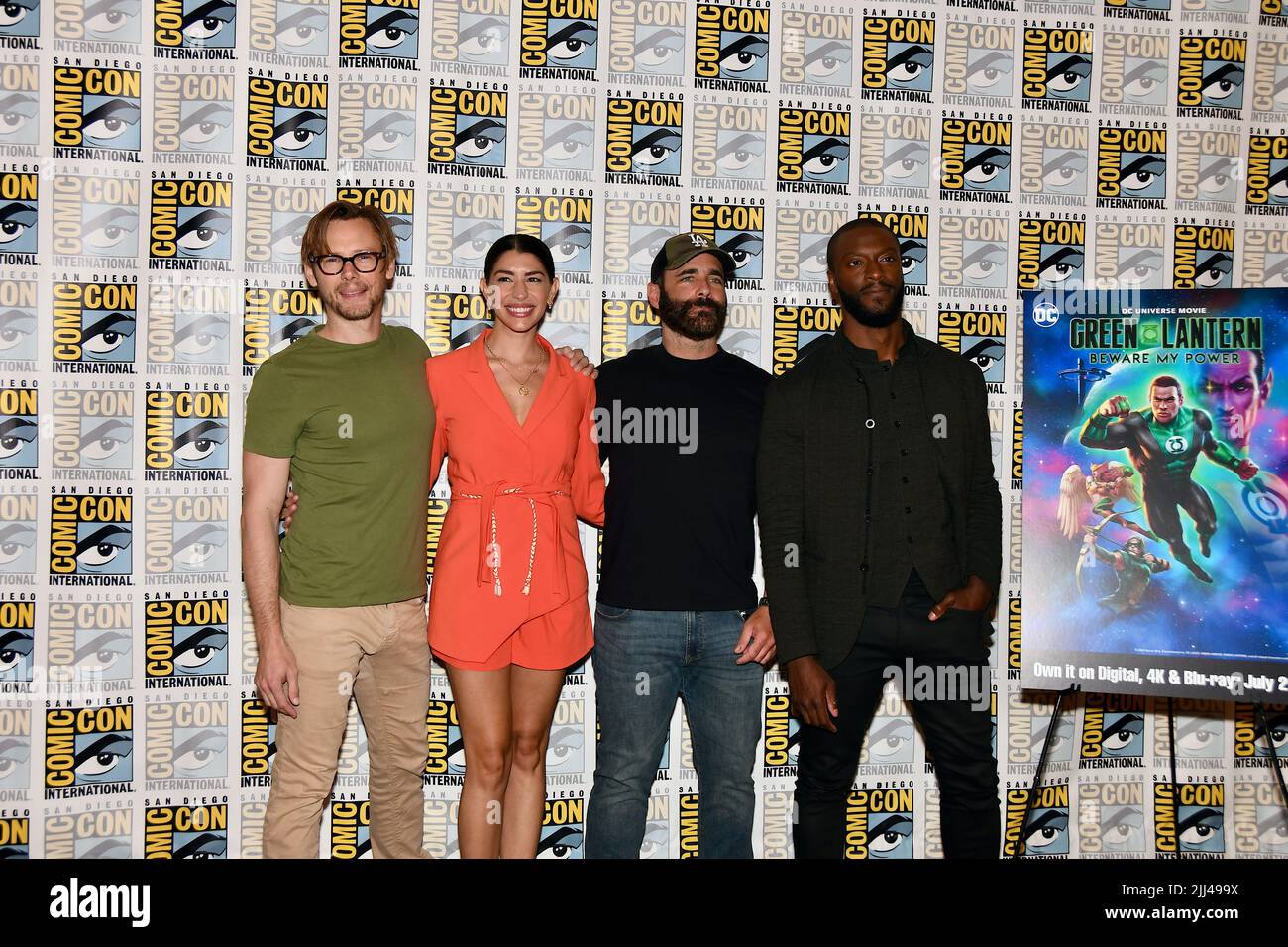 Cast arrivo al Warner Brothers fotocall per "Lanterna Verde: Attenzione a My Power" all'Hilton Bayfront al San Diego International Comic-con giorno 2 Foto Stock