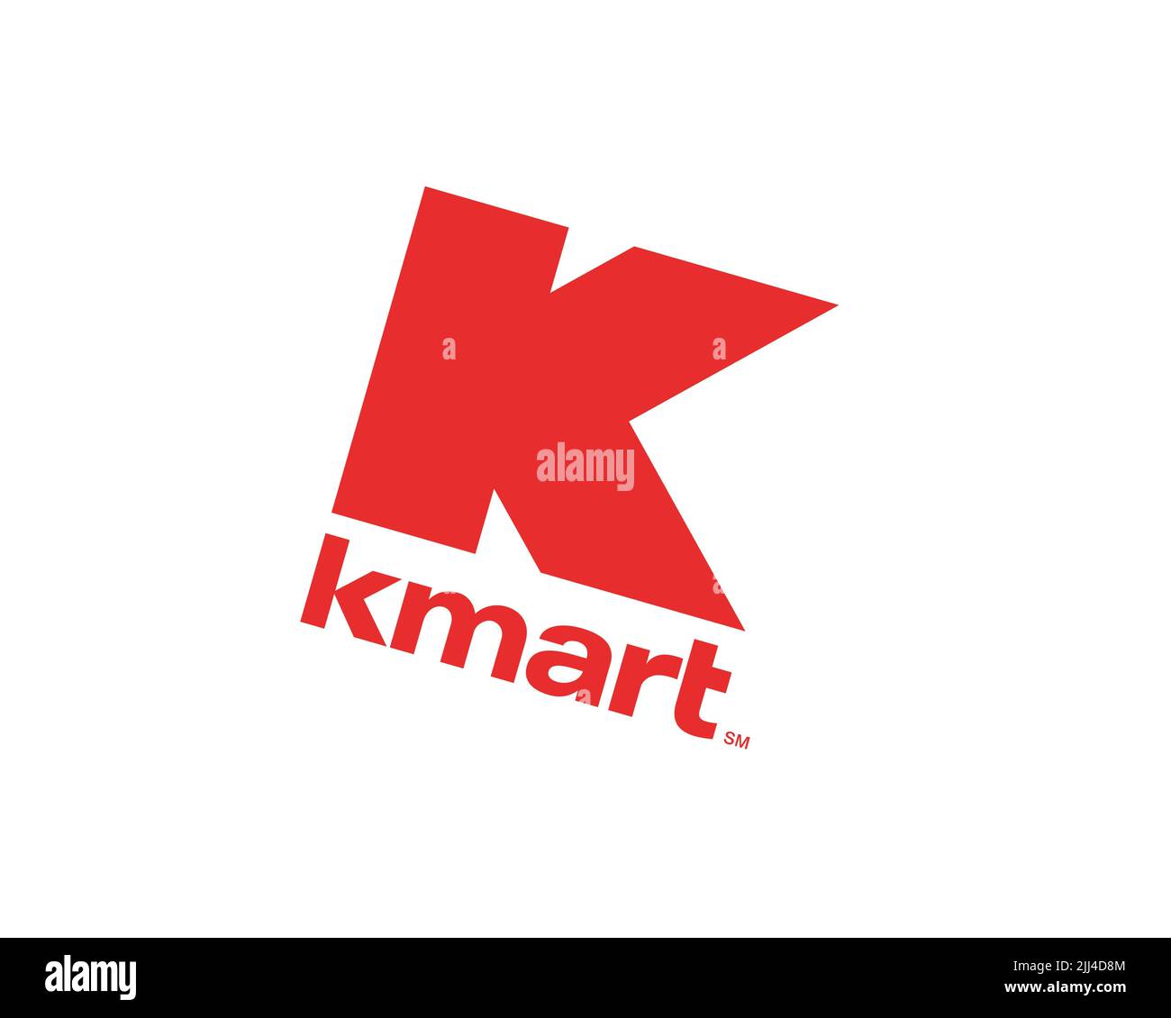 Kmart, logo ruotato, sfondo bianco B. Foto Stock