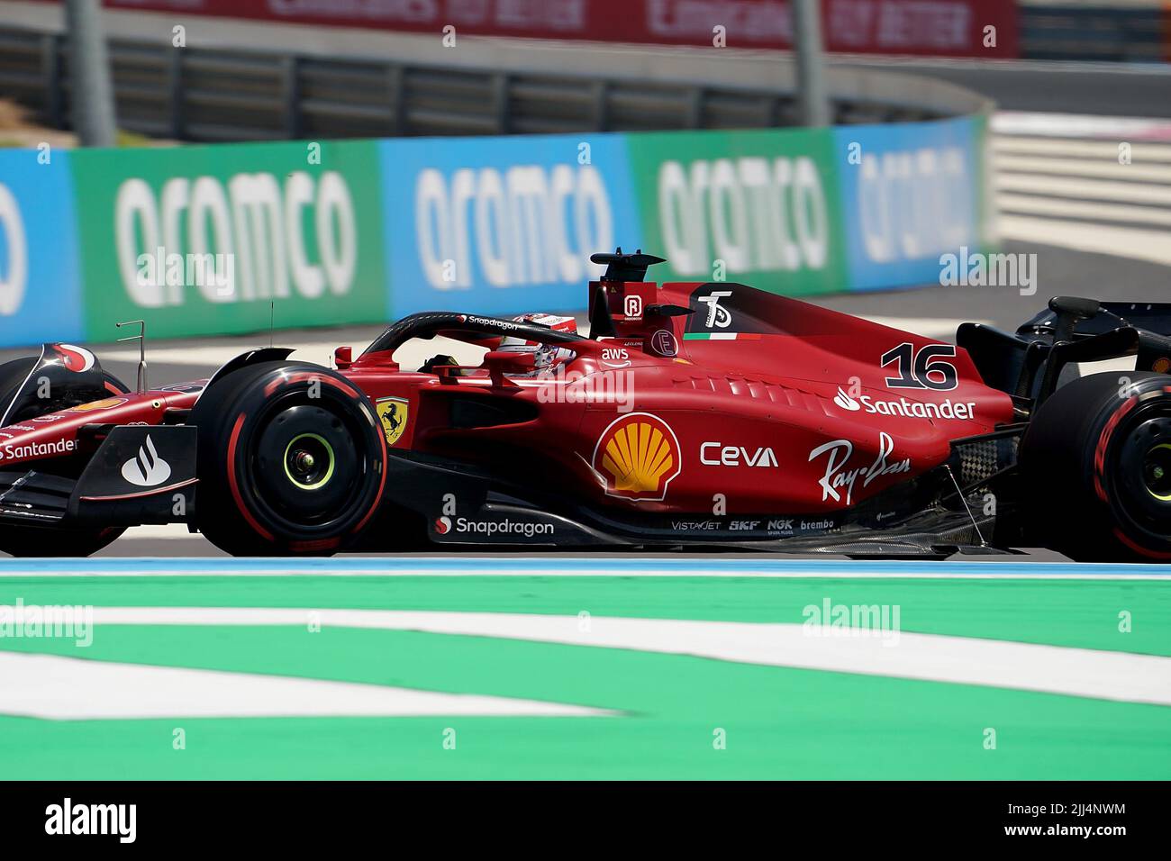 22.07.2022, circuito Paul Ricard, le Castellet, FORMULA 1 LENOVO GRAND PRIX DE FRANCE 2021 , im Bild Charles Leclerc (MCO), Scuderia Ferrari Foto Stock