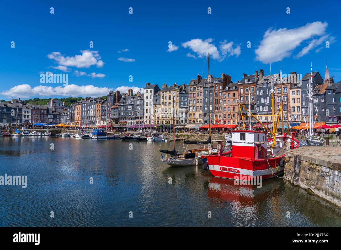 Porto di Honfleur a Normadny (Francia) Foto Stock