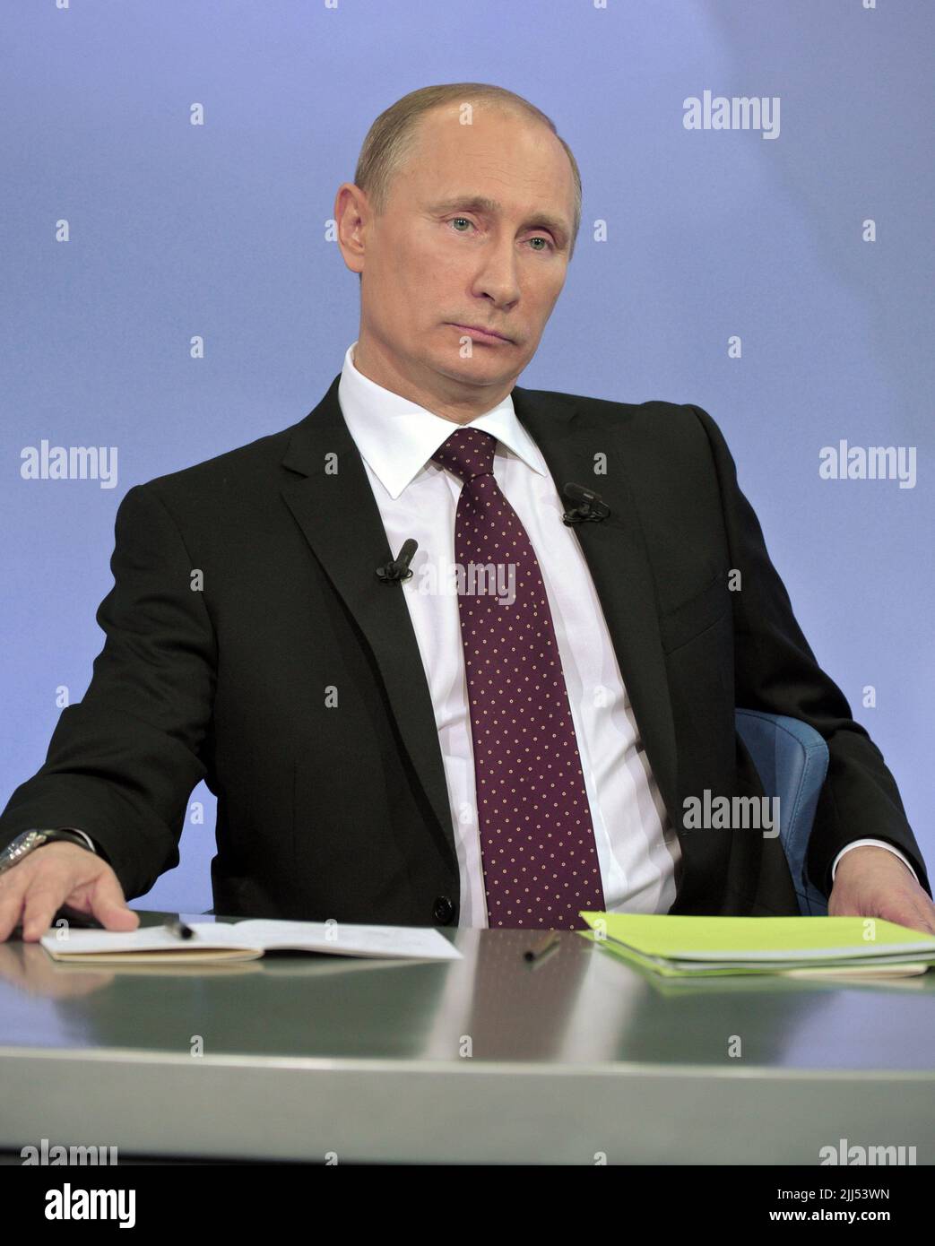 Mosca, Russia 18 luglio 2022, Vladimir Putin sta negoziando con il presidente turco Erdogan per discutere i piani di esportazione di grano dall’Ucraina Foto Stock