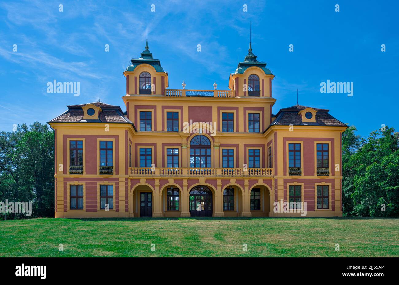 Il rifugio di caccia preferito fu costruito tra il 1716 e il 1723 a Ludwigsburg, in Germania Foto Stock