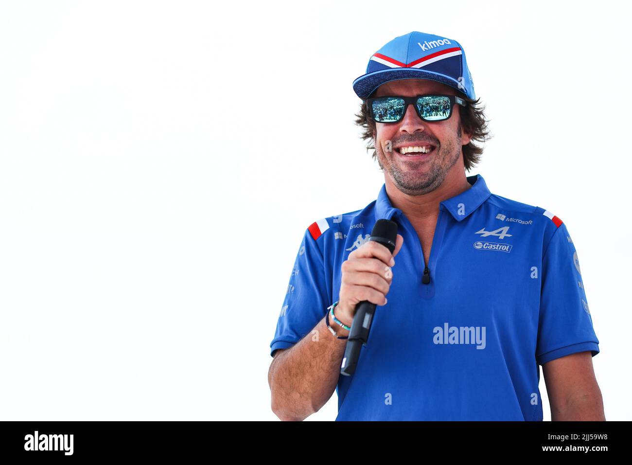Le Castellet, Francia. 23rd luglio 2022. Fernando Alonso (ESP) Alpine F1 Team. 23.07.2022. Formula 1 World Championship, Rd 12, Gran Premio di Francia, Paul Ricard, Francia, Giorno di qualificazione. Credit: XPB Images Ltd/Alamy Live News Foto Stock