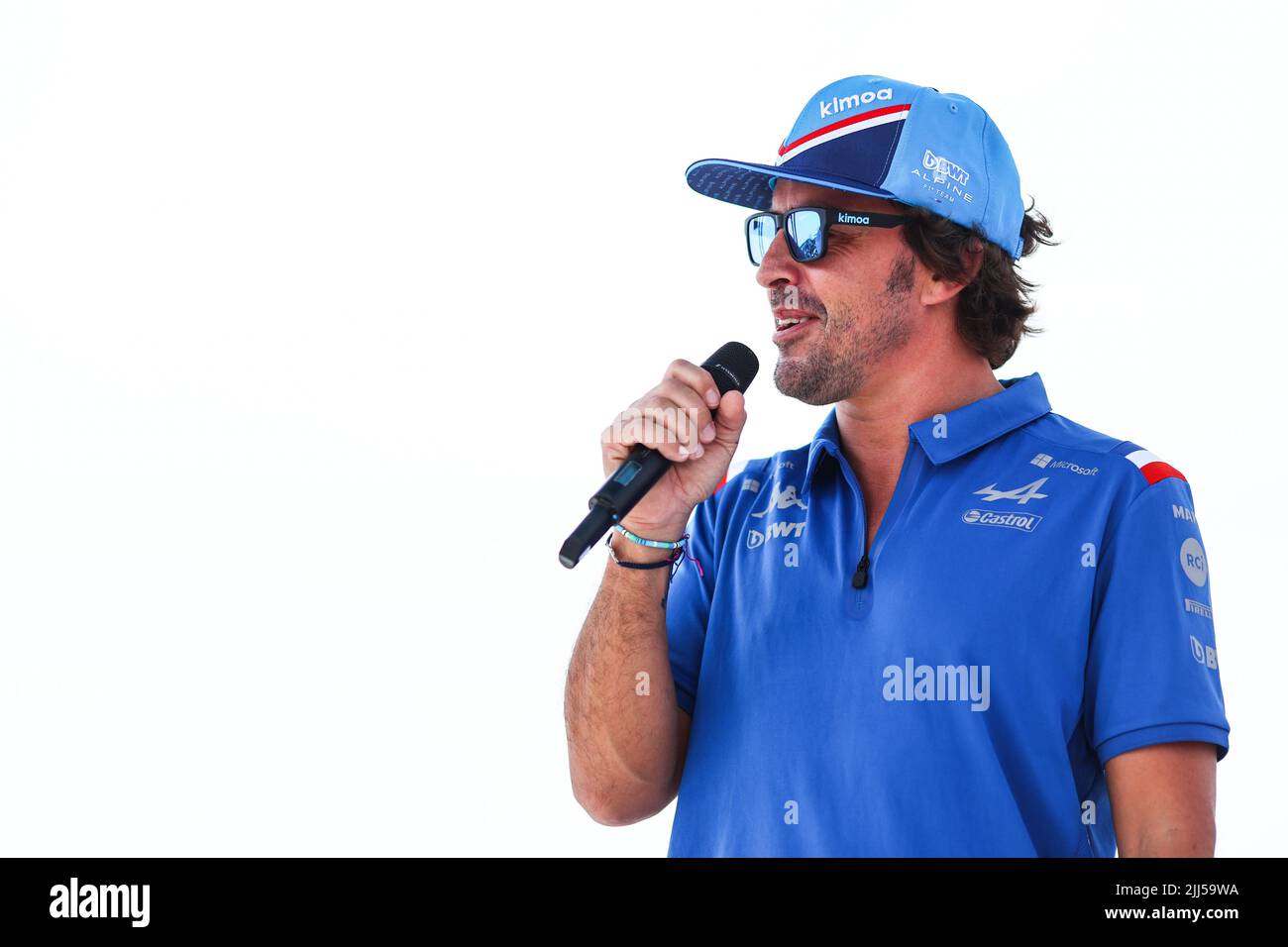 Le Castellet, Francia. 23rd luglio 2022. Fernando Alonso (ESP) Alpine F1 Team. 23.07.2022. Formula 1 World Championship, Rd 12, Gran Premio di Francia, Paul Ricard, Francia, Giorno di qualificazione. Credit: XPB Images Ltd/Alamy Live News Foto Stock