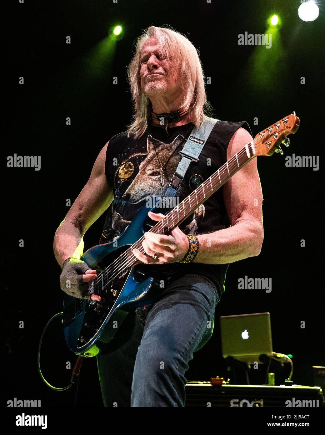 Steve Morse del gruppo rock Deep Purple Foto Stock
