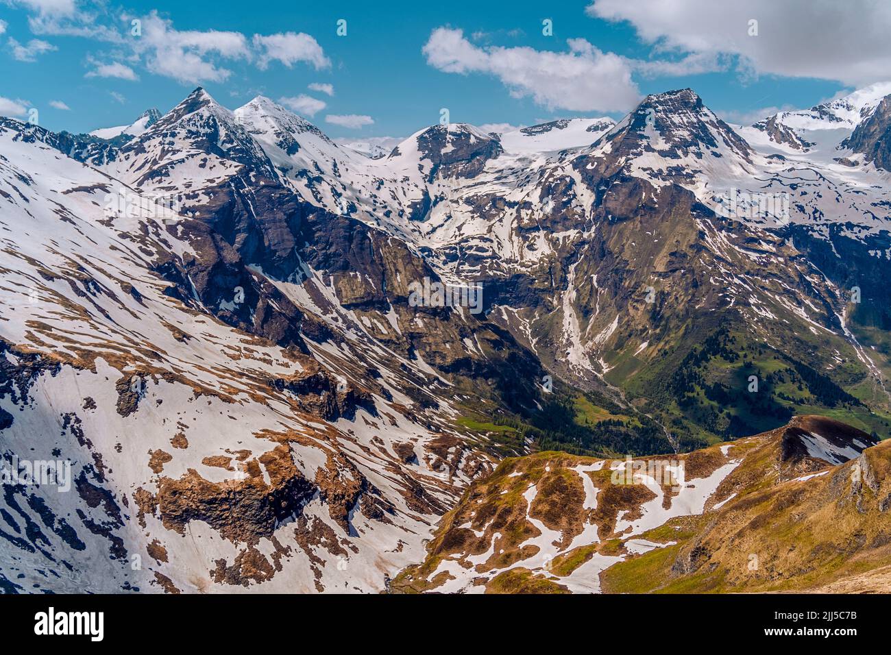 Vista sulle montagne Grossglockner Foto Stock