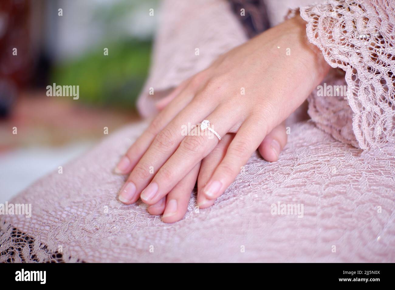 anello di innesto sul nottolino Foto Stock